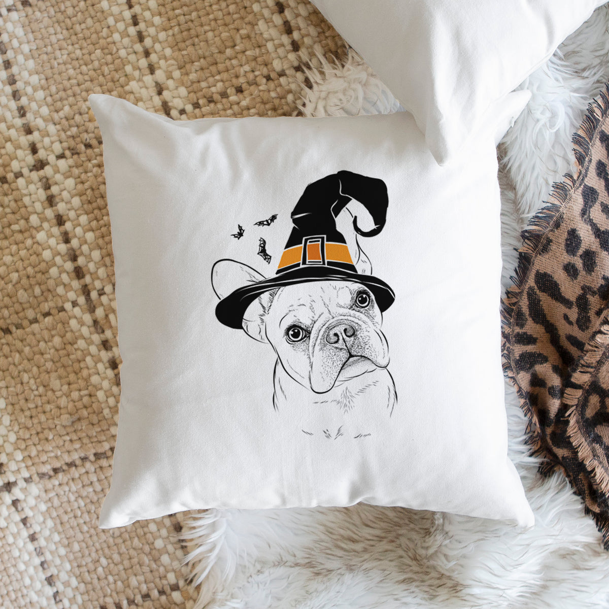 Loki the French Bulldog - Throw Pillow Cover