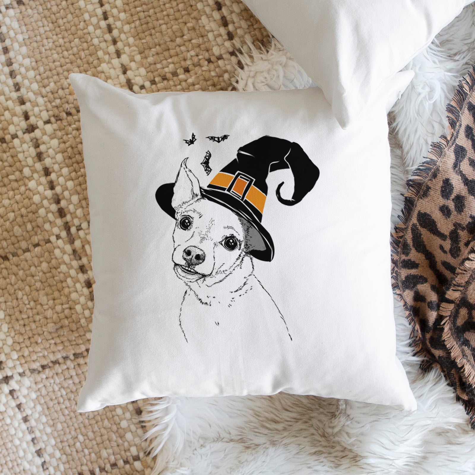 Lola the Chiweenie - Throw Pillow Cover