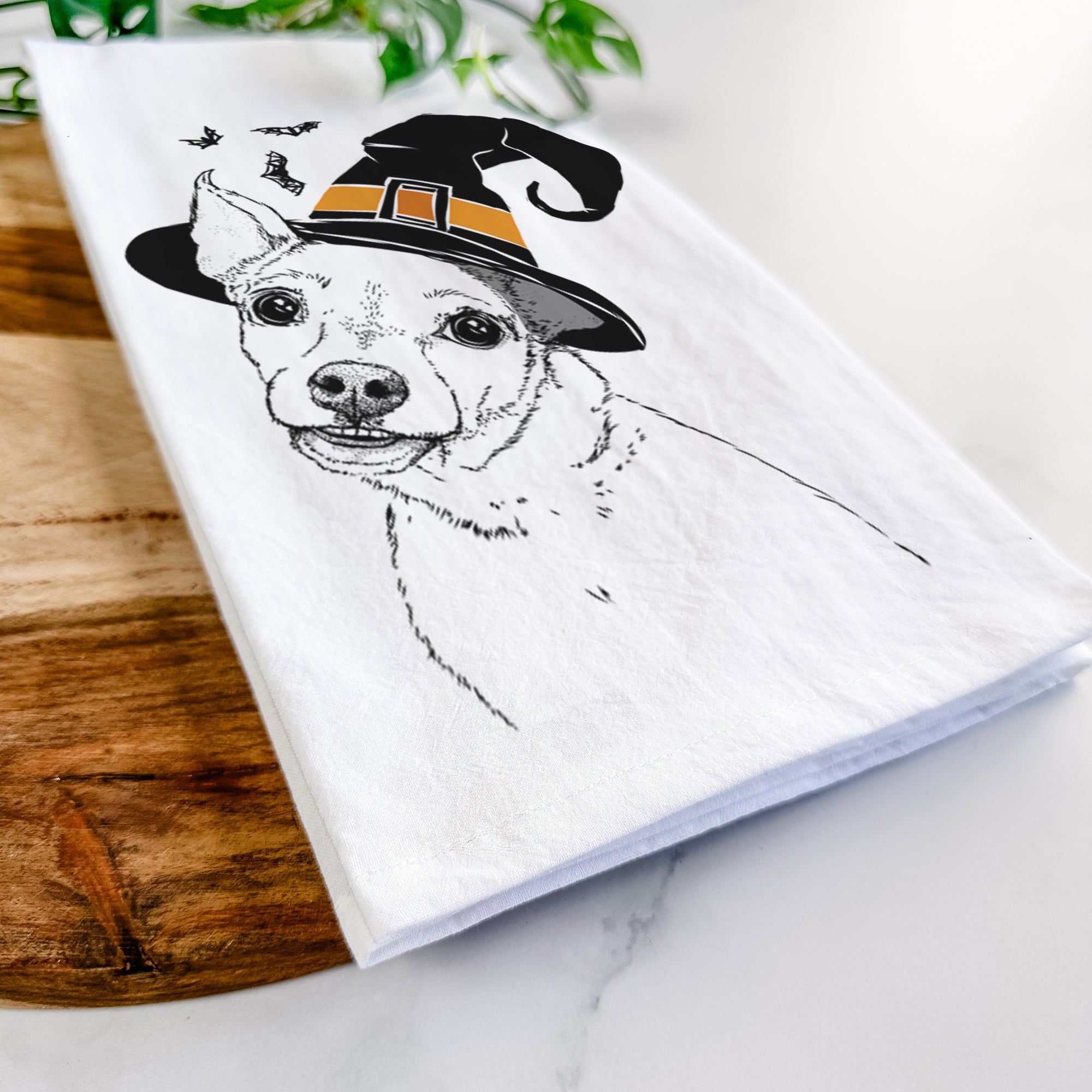 Lola the Chiweenie Tea Towel