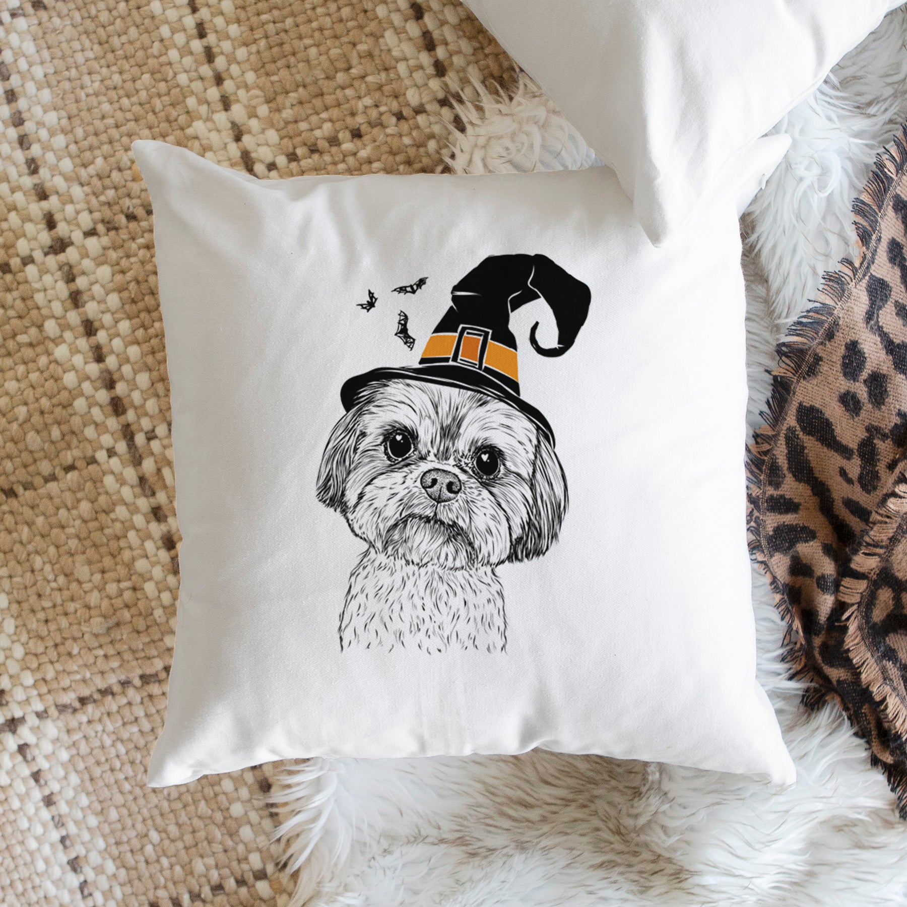 Lucy the Shorkie - Throw Pillow Cover