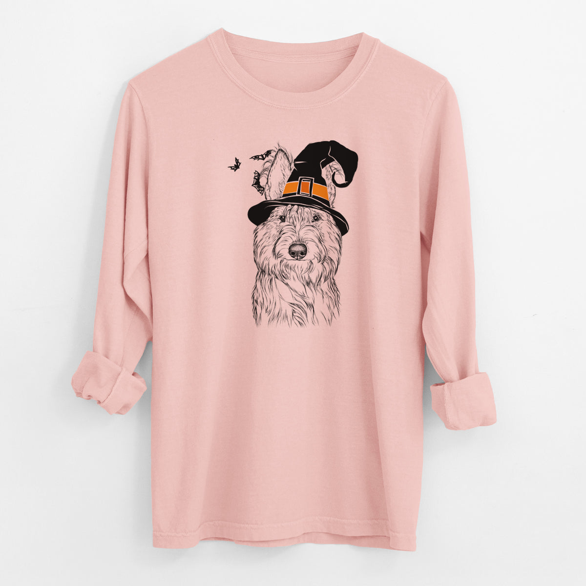 Witch Luna the Berger Picard - Men's Heavyweight 100% Cotton Long Sleeve