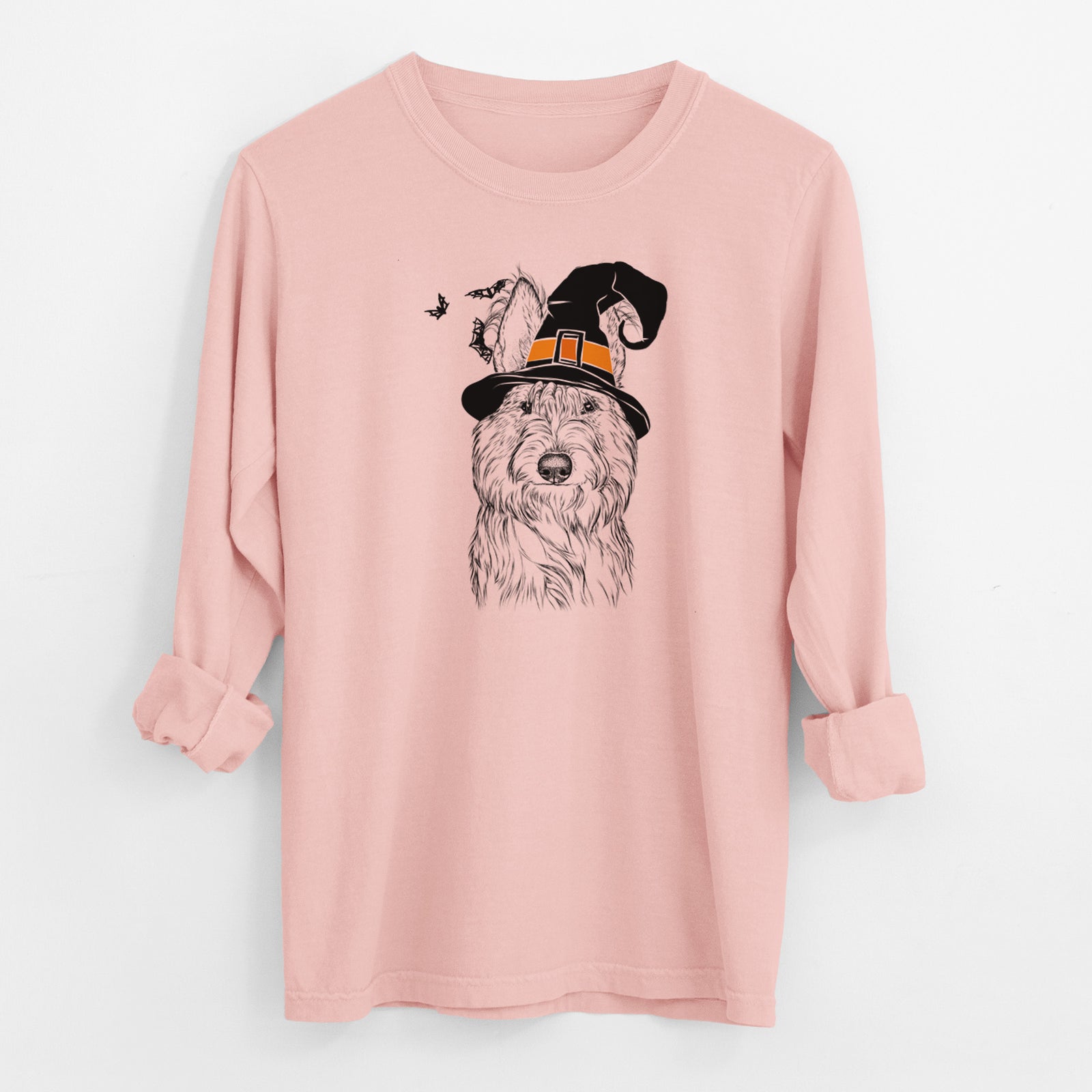 Witch Luna the Berger Picard - Men's Heavyweight 100% Cotton Long Sleeve