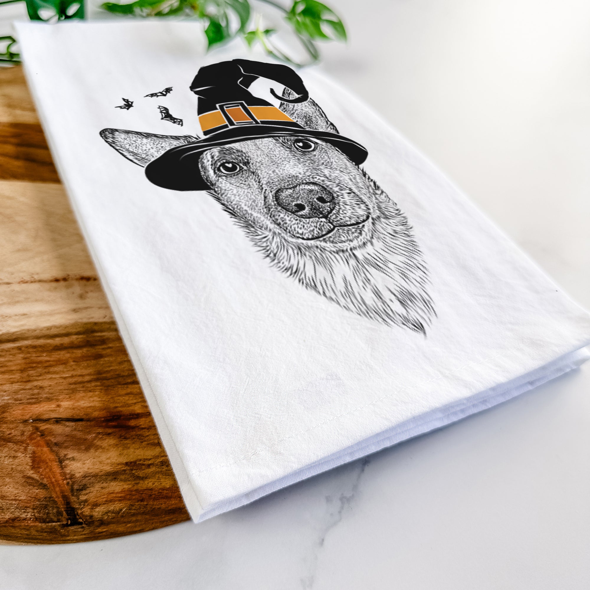 Luna the Shepherd Mix Tea Towel