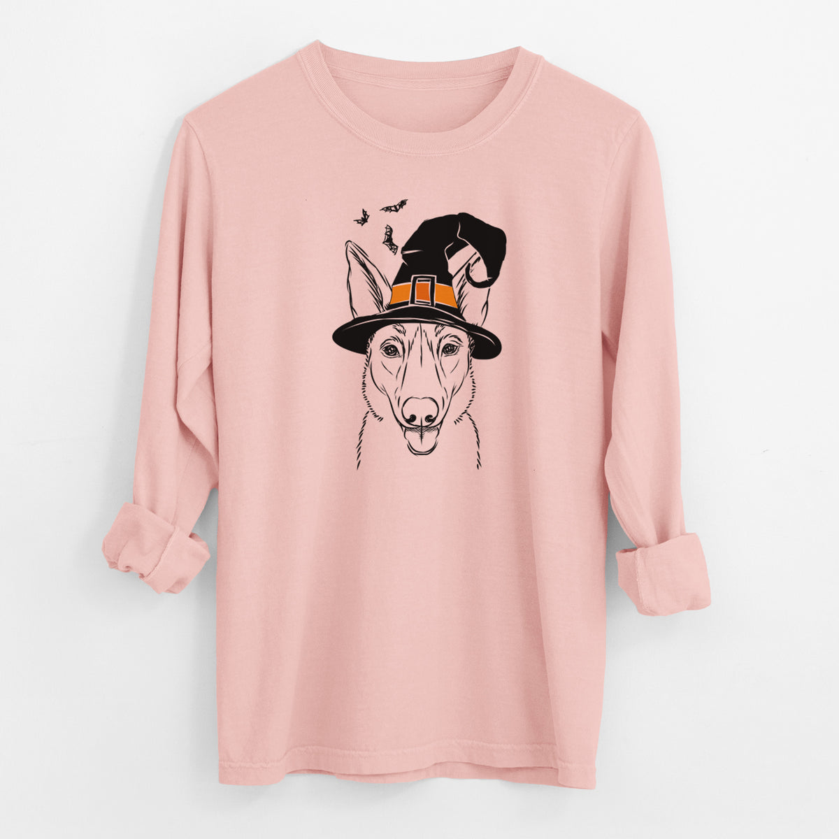 Witch Lyric the Belgian Malinois - Men's Heavyweight 100% Cotton Long Sleeve