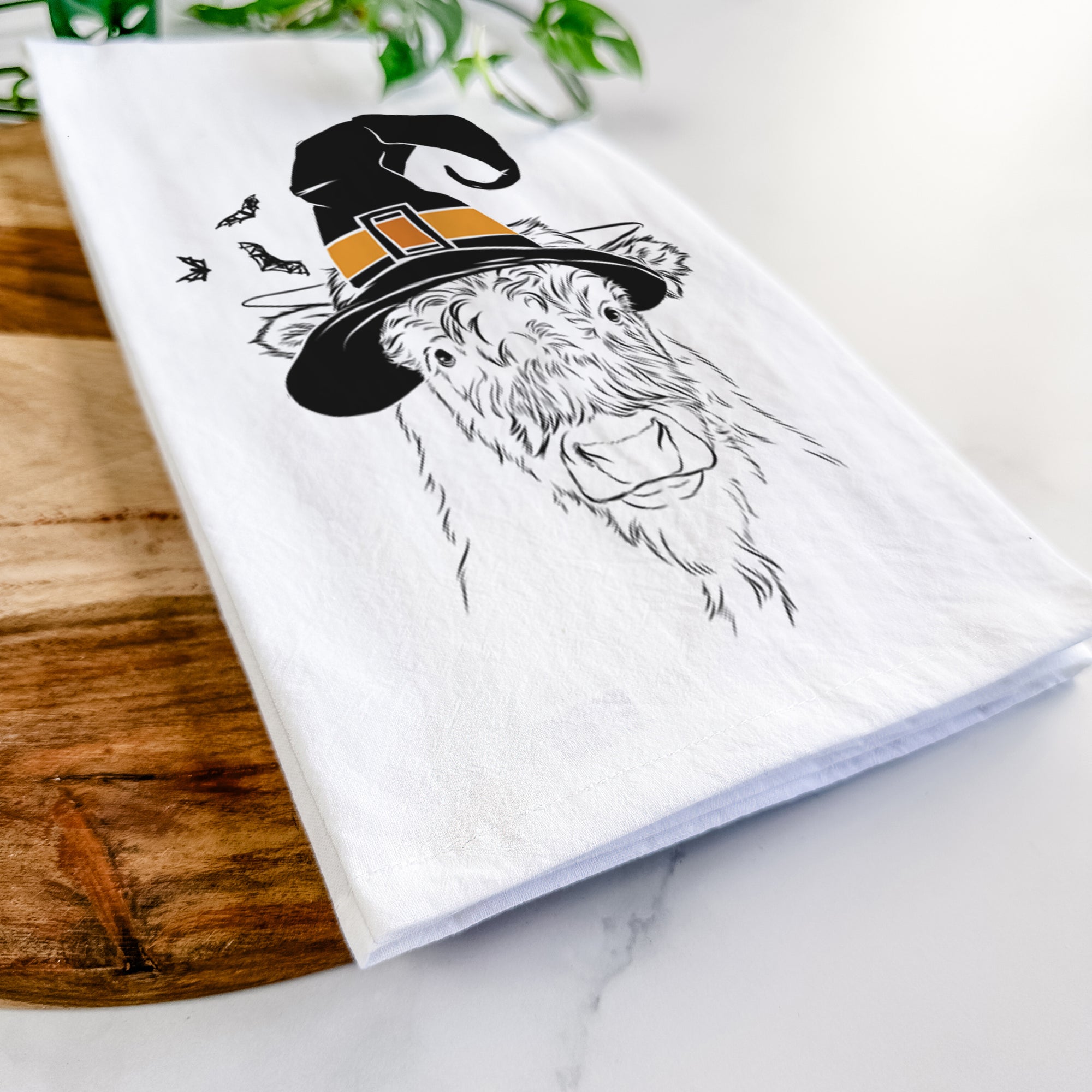 Mack the Scottish Highland Cow Tea Towel