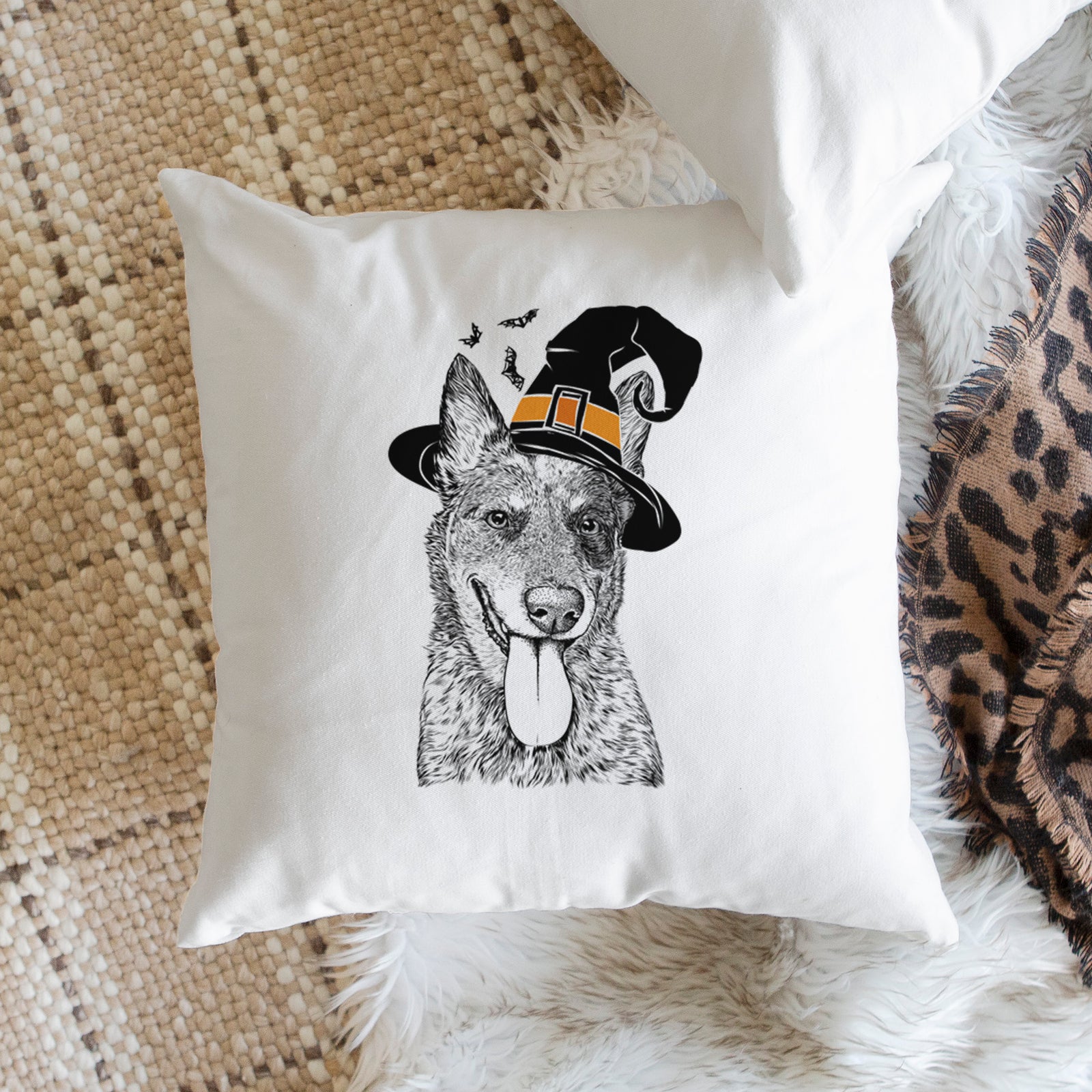 Madison the Blue Heeler - Throw Pillow Cover