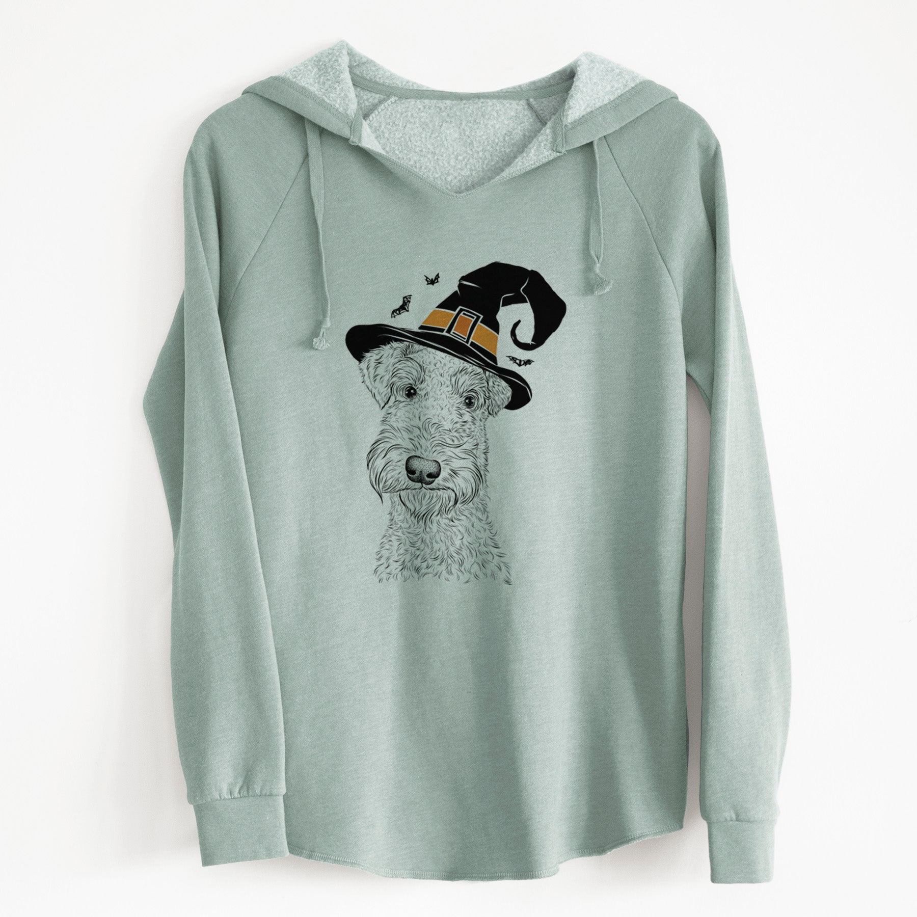 Witch Roc Haven Maggie May the Airedale Terrier - Cali Wave Hooded Sweatshirt