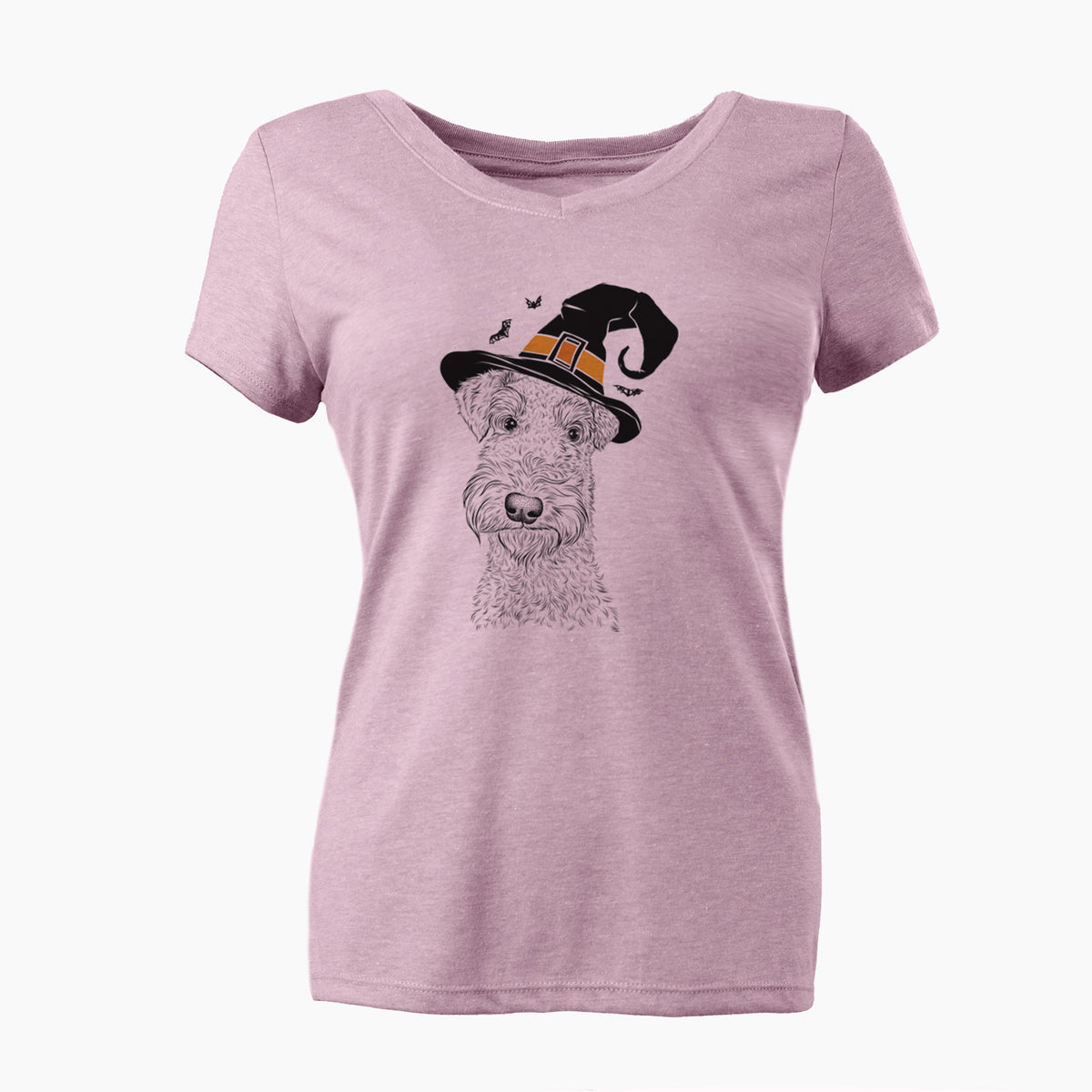 Witch Roc Haven Maggie May the Airedale Terrier - Women's Perfect V-neck Shirt