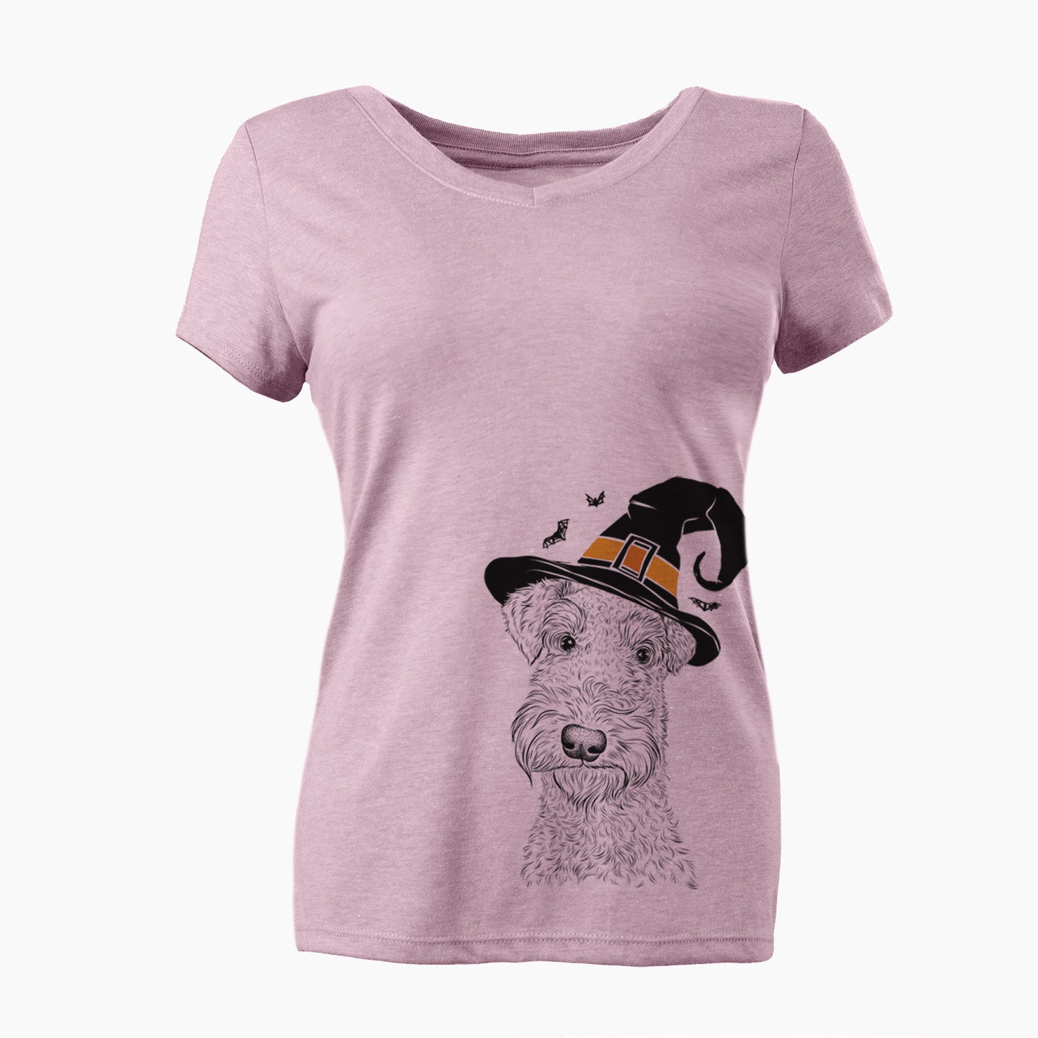 Witch Roc Haven Maggie May the Airedale Terrier - Women's Perfect V-neck Shirt