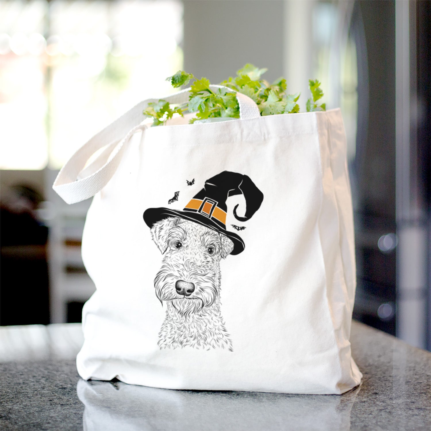 Roc Haven Maggie May the Airedale Terrier - Tote Bag