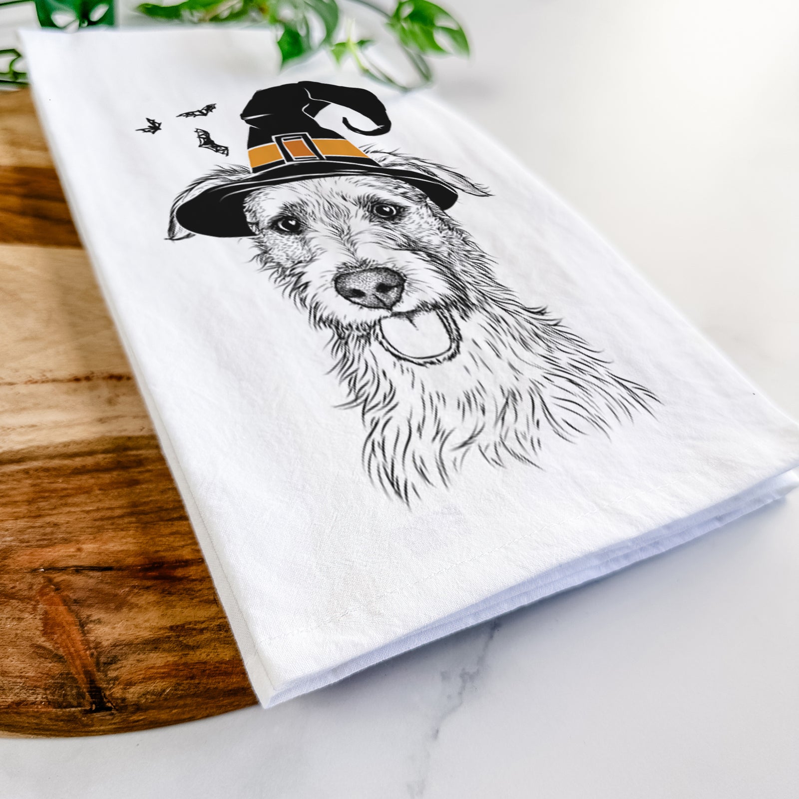 Maggie the Terrier Mix Tea Towel