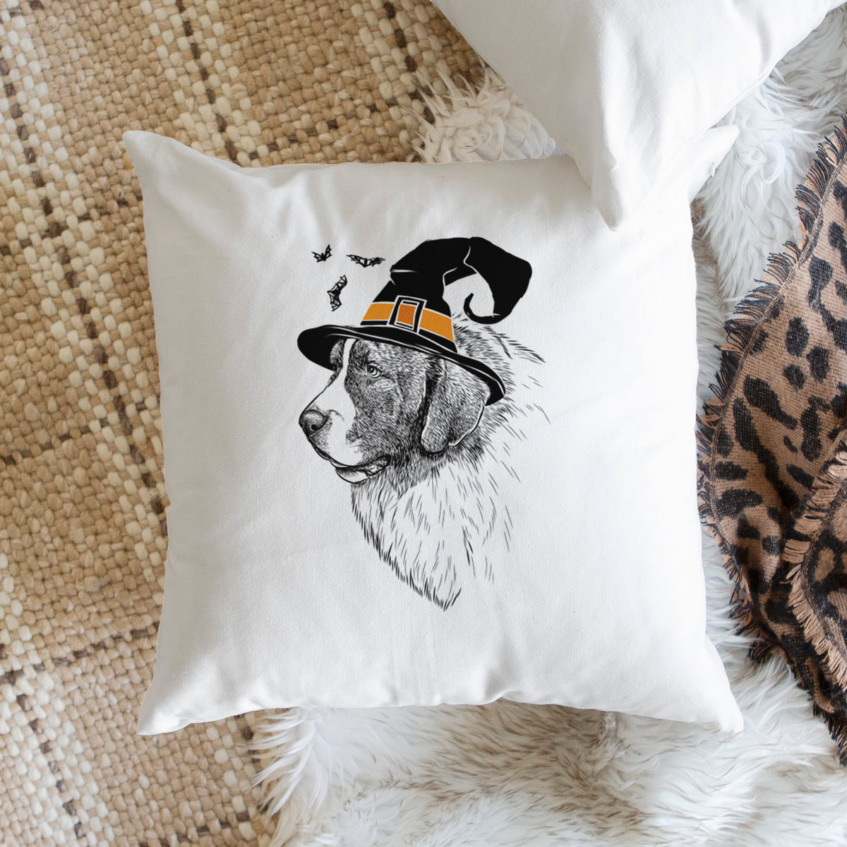 Magnus the Pyrenean Mastiff - Throw Pillow Cover