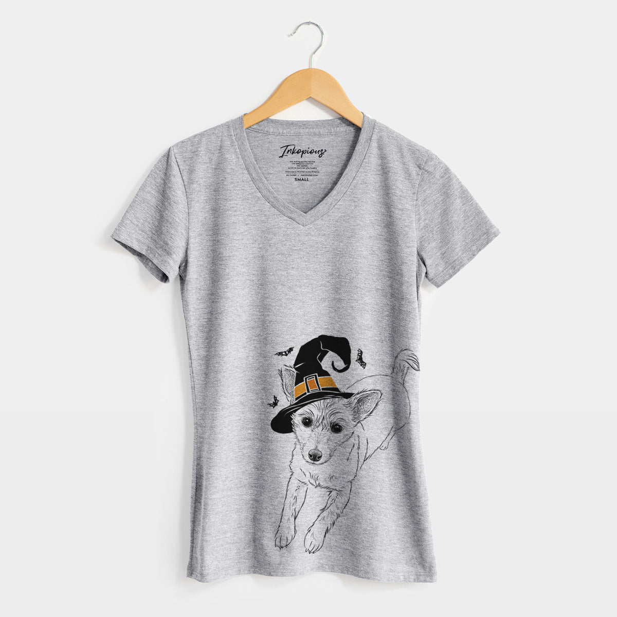 Witch Maisie the Terrier Mix - Women's Perfect V-neck Shirt