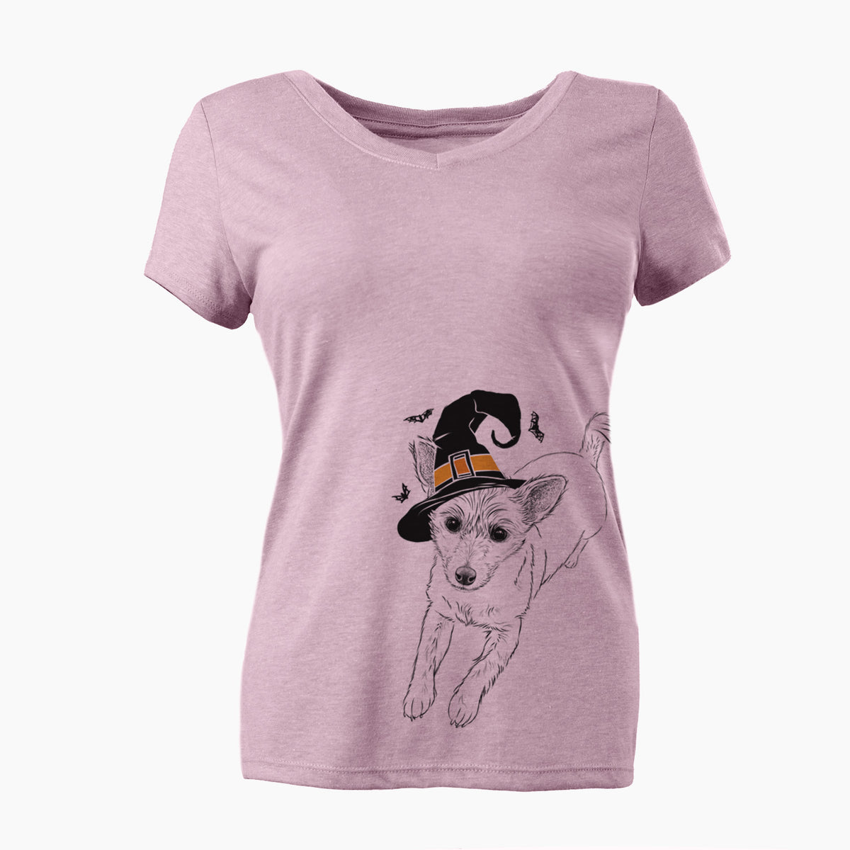 Witch Maisie the Terrier Mix - Women's Perfect V-neck Shirt