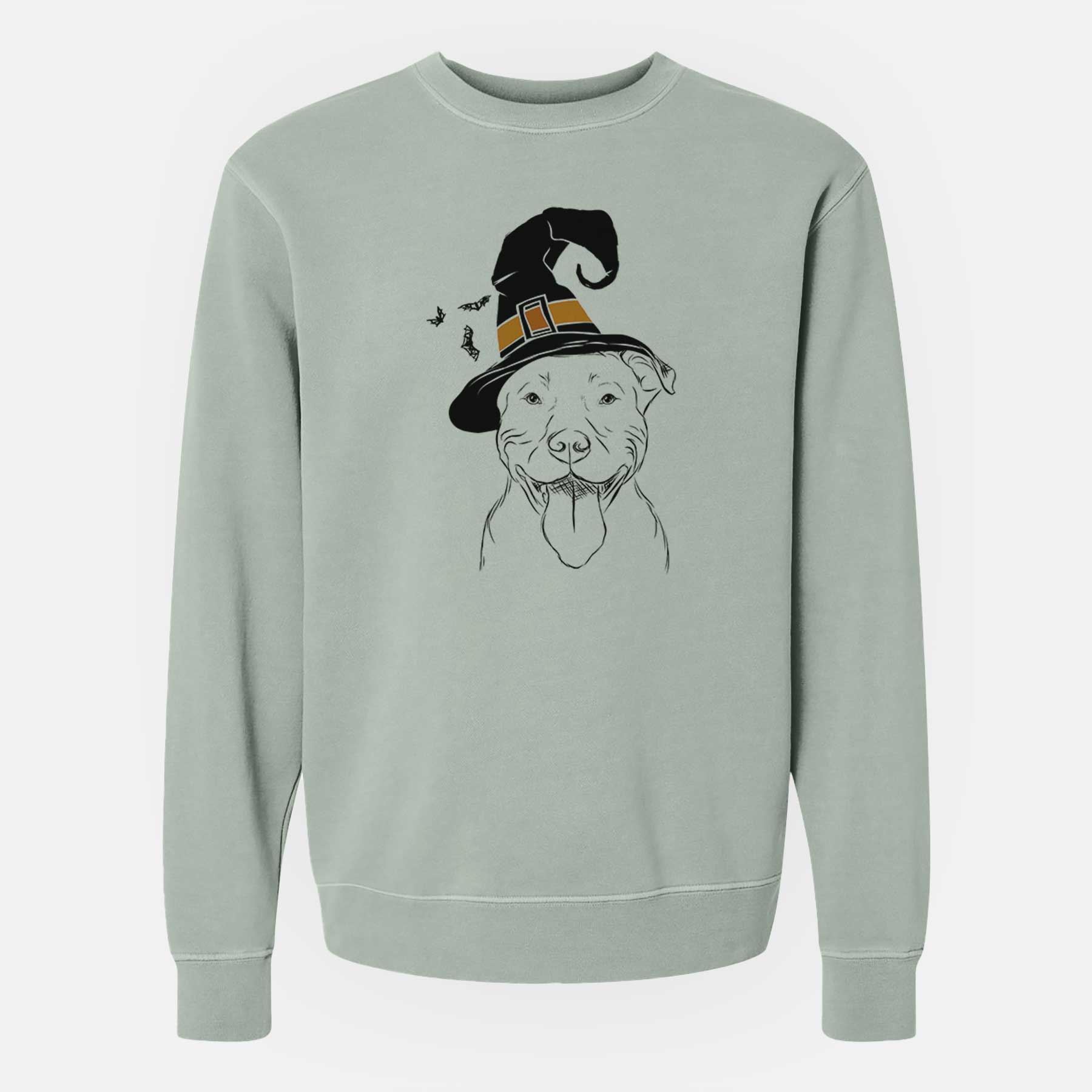 Witch Major the Pitbull - Unisex Pigment Dyed Crew Sweatshirt