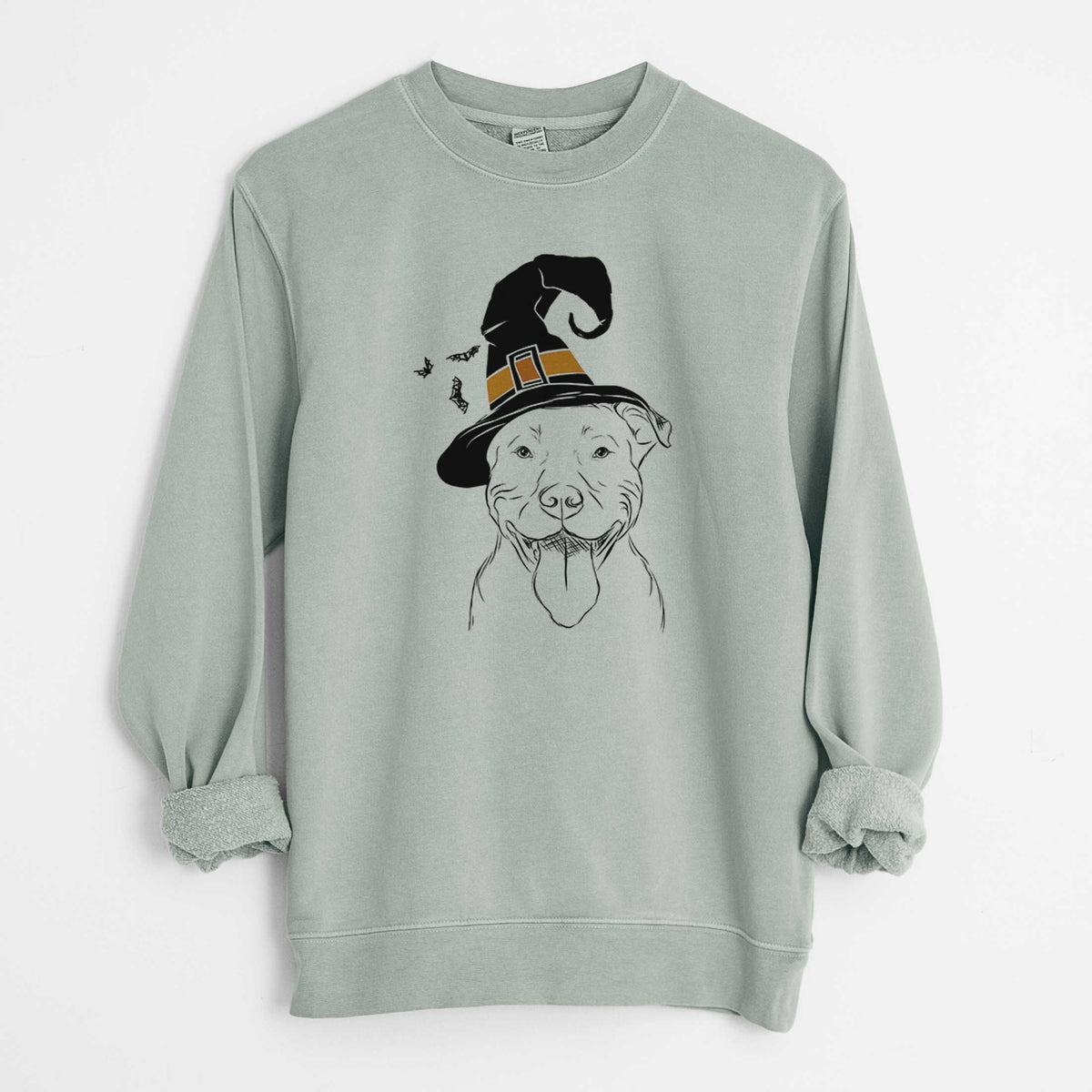 Witch Major the Pitbull - Unisex Pigment Dyed Crew Sweatshirt