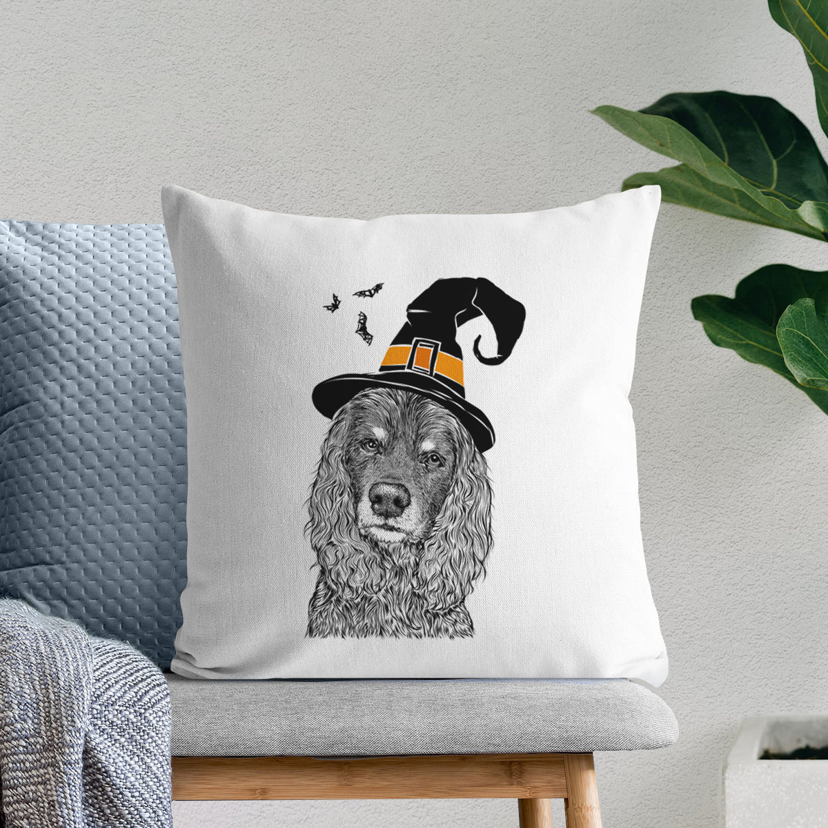 Marley Boy the American Cocker Spaniel - Throw Pillow Cover