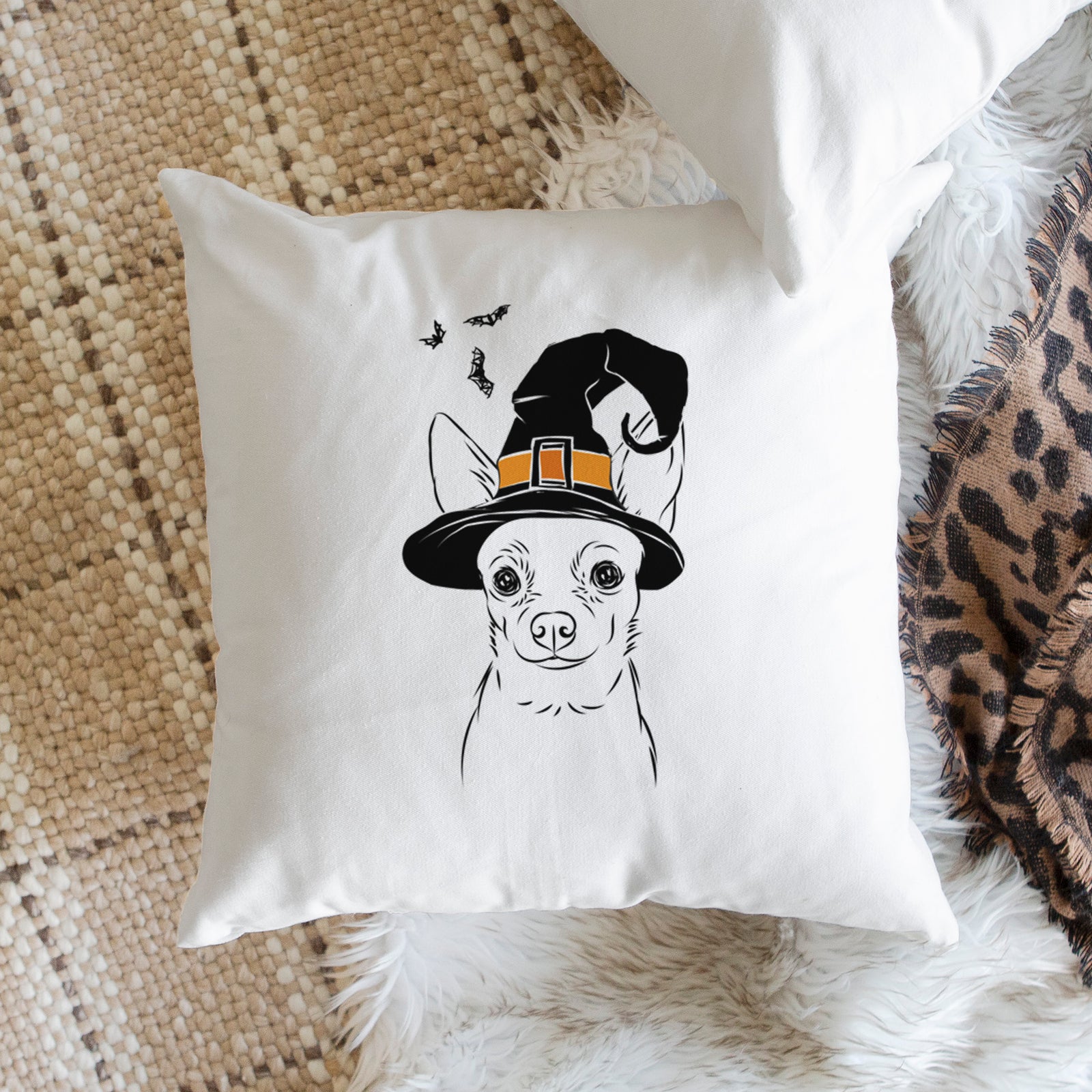Martini the Chihuahua - Throw Pillow Cover