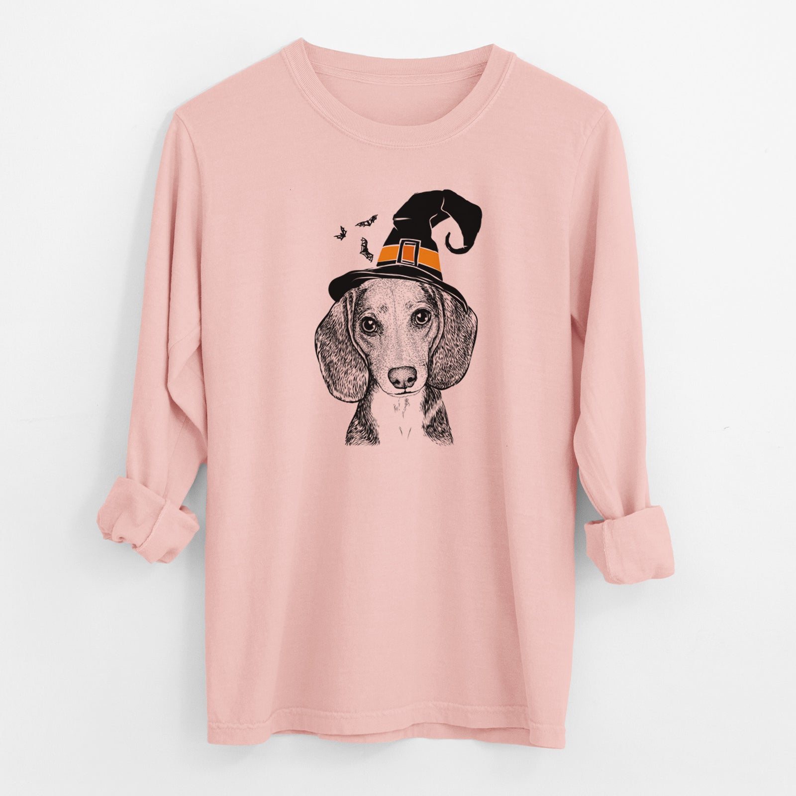 Witch Mayor Andy the Beagle - Men's Heavyweight 100% Cotton Long Sleeve