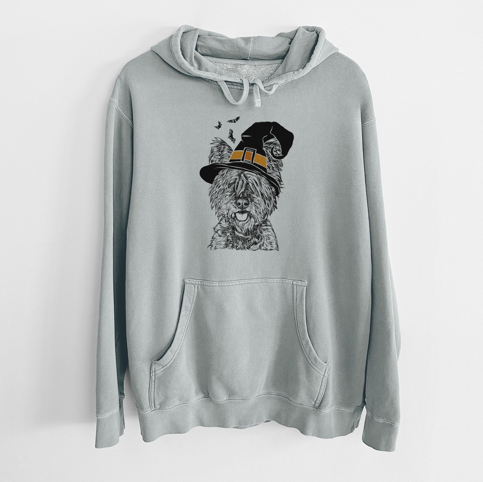 Witch McDuff the Cairn Terrier - Unisex Pigment Dyed Hoodie