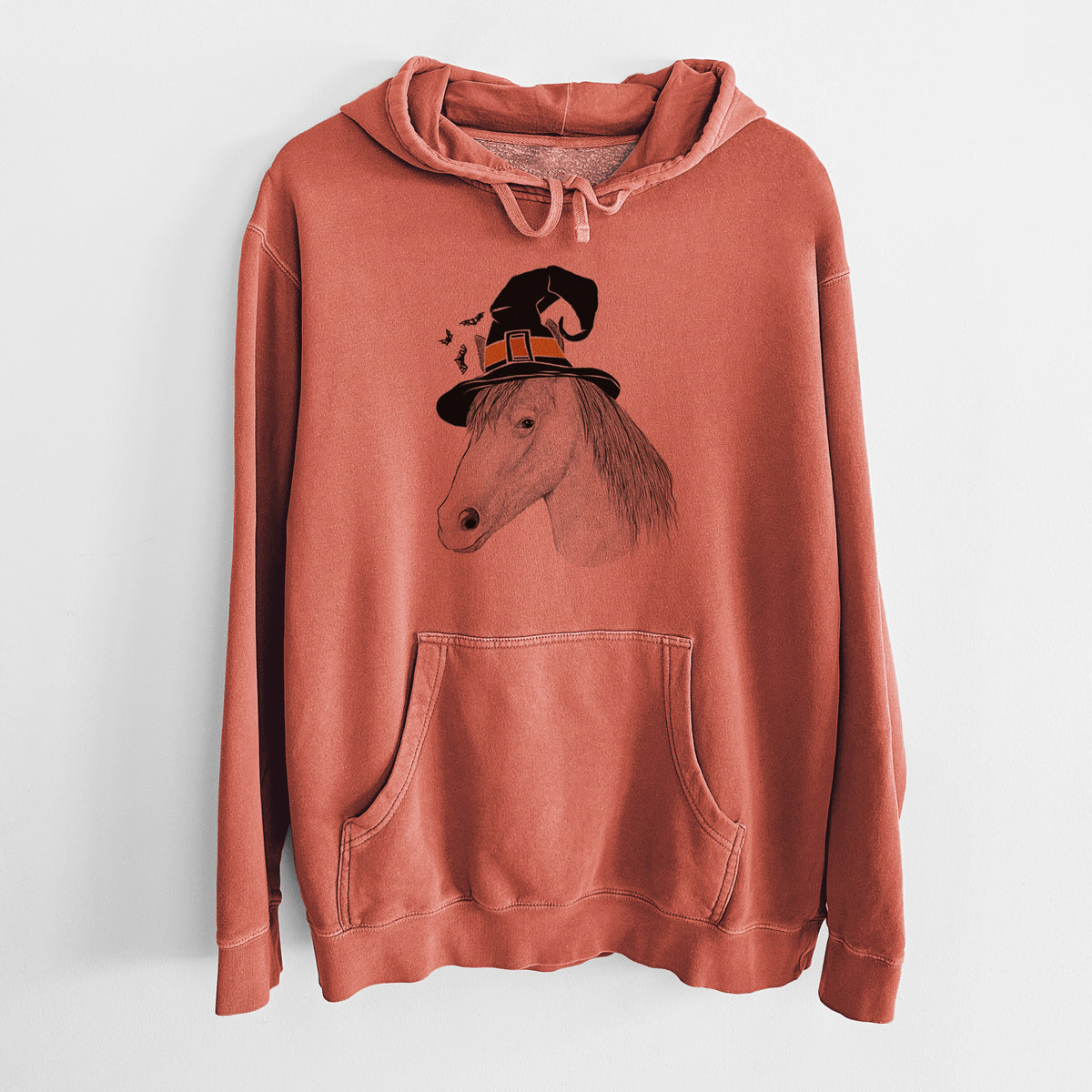 Witch Midnight the Missouri Foxtrotter Horse - Unisex Pigment Dyed Hoodie