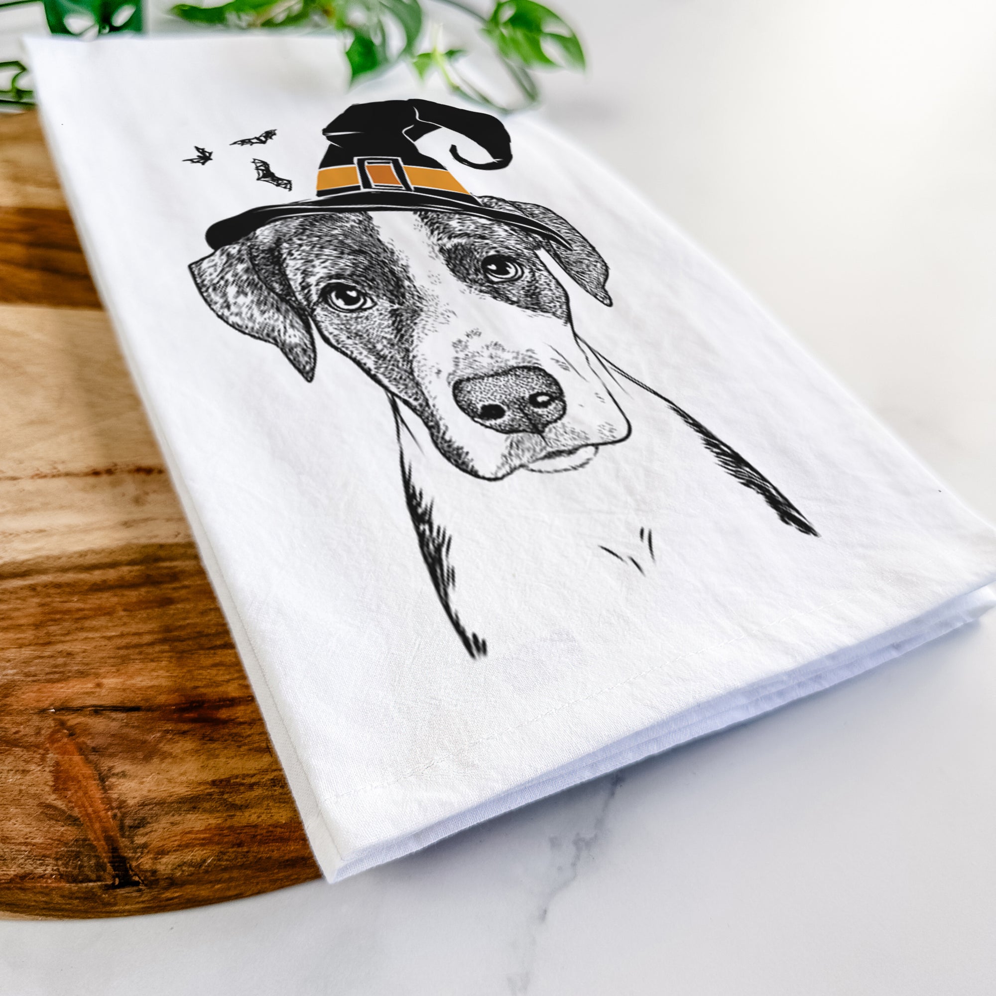 Milo the Mixed Breed Tea Towel