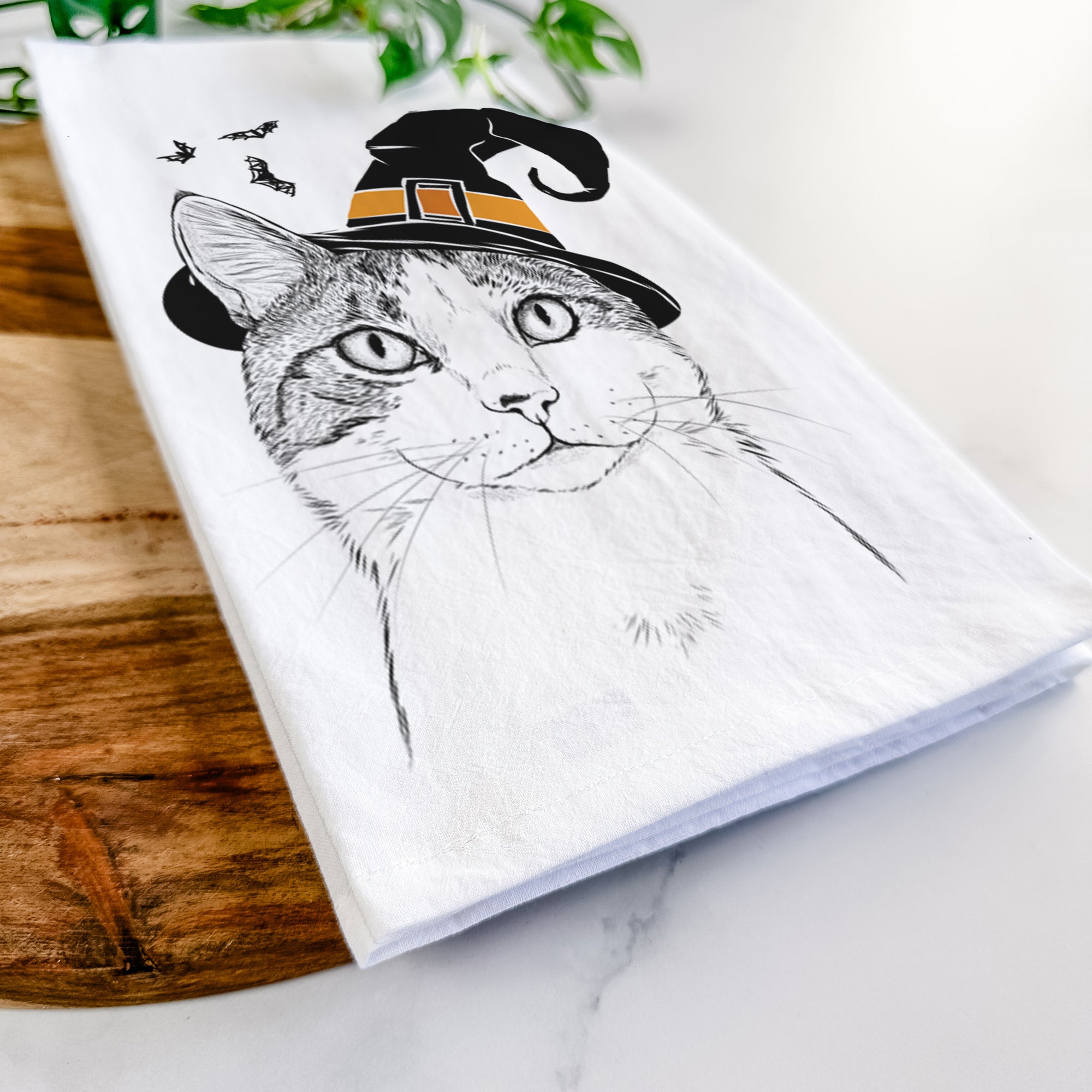 Mini Griffin the Domestic Shorthair Cat Tea Towel