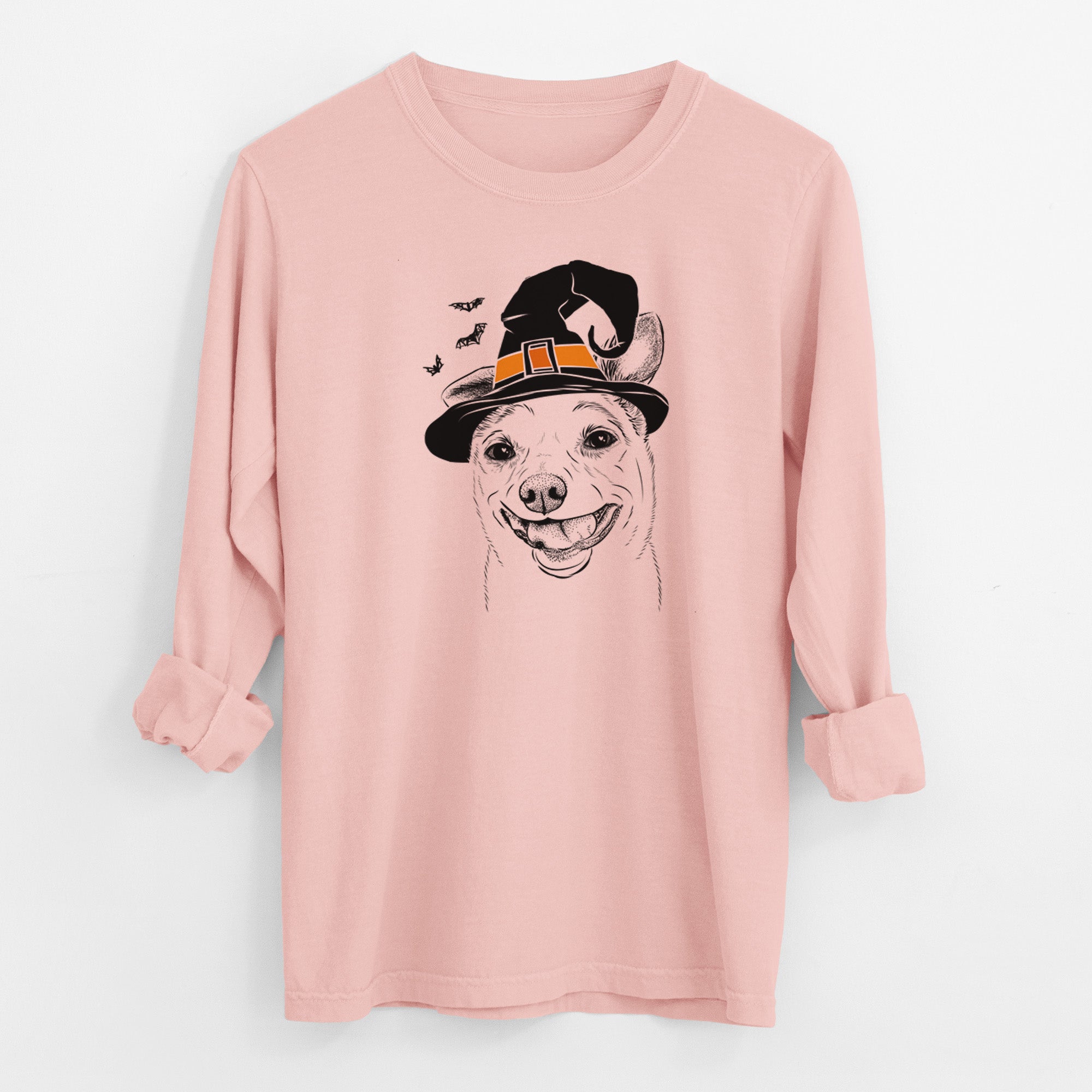 Witch Mortimer the Mixed Breed - Men's Heavyweight 100% Cotton Long Sleeve