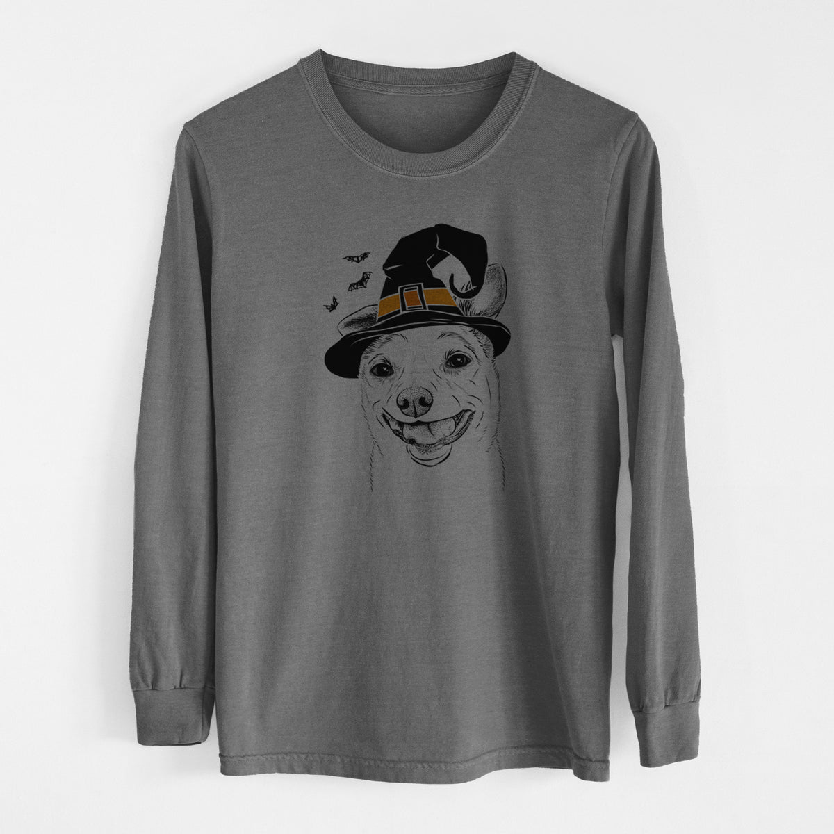 Witch Mortimer the Mixed Breed - Men's Heavyweight 100% Cotton Long Sleeve