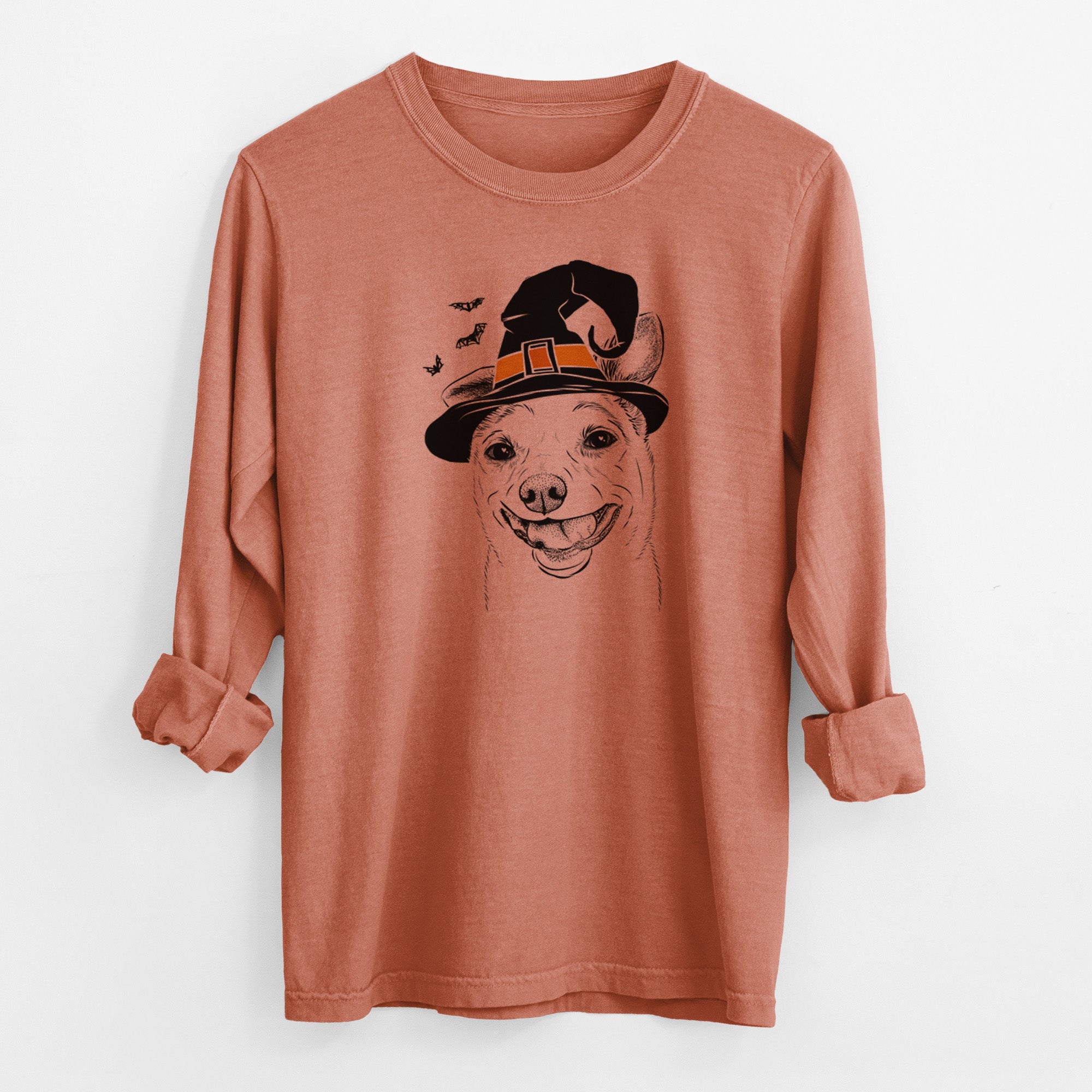 Witch Mortimer the Mixed Breed - Men's Heavyweight 100% Cotton Long Sleeve