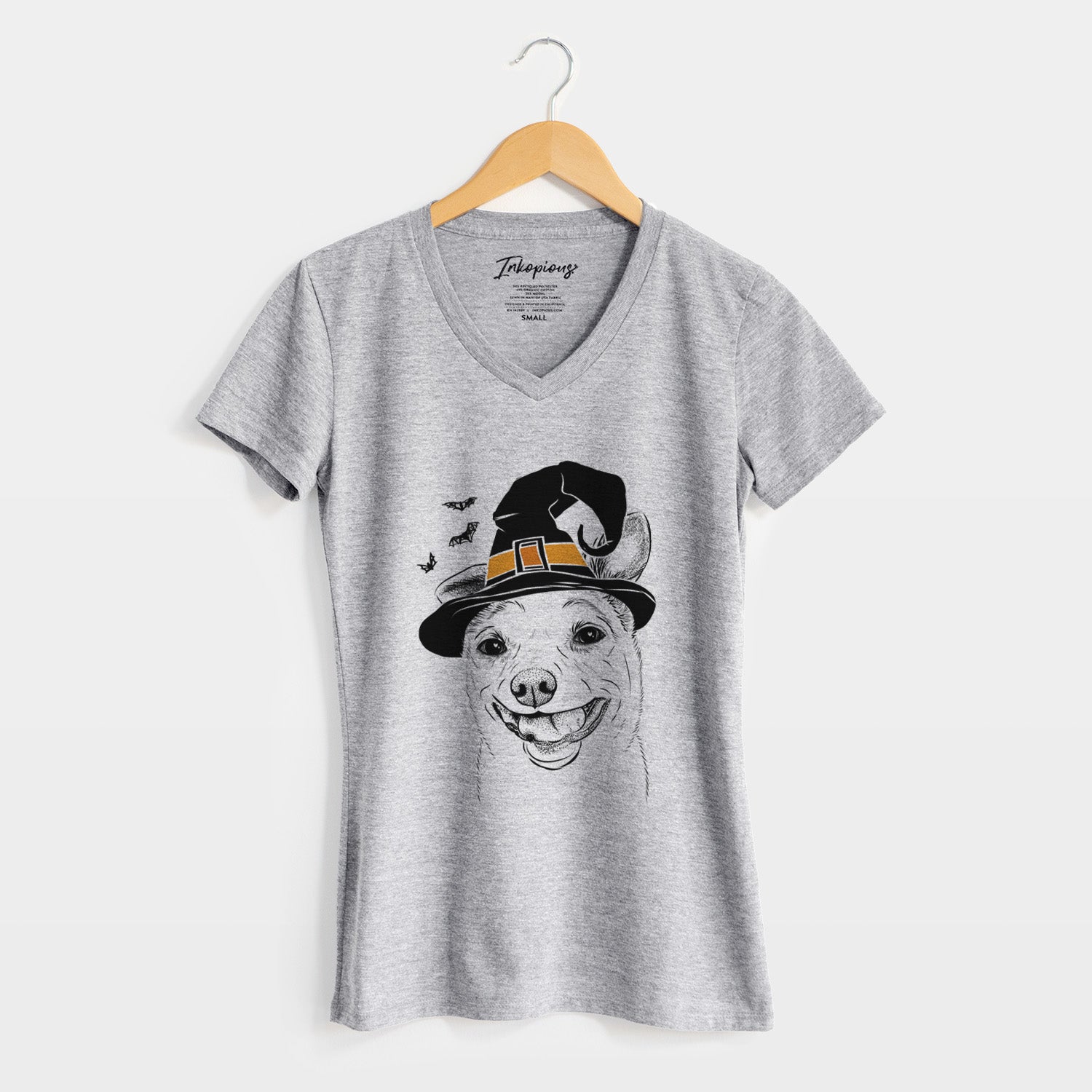 Witch Mortimer the Mixed Breed - Women's Perfect V-neck Shirt