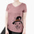 Witch Mortimer the Mixed Breed - Women's Perfect V-neck Shirt