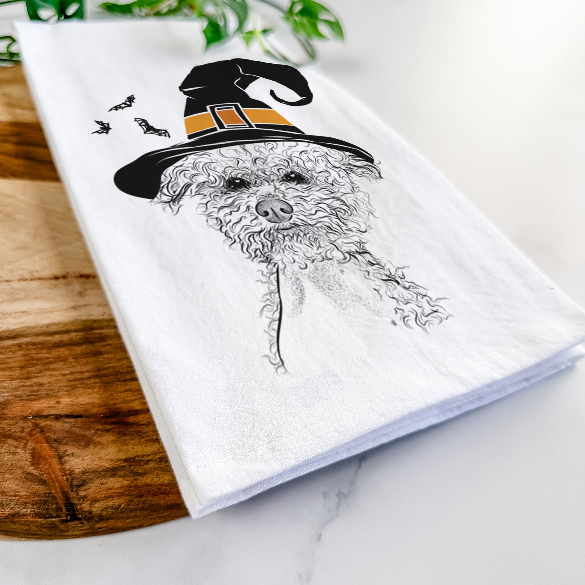 Muffin the Poodle Tea Towel