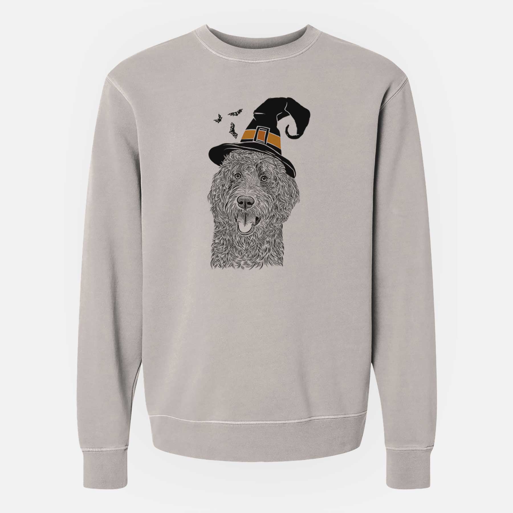 Witch Murr Dog the Labradoodle - Unisex Pigment Dyed Crew Sweatshirt