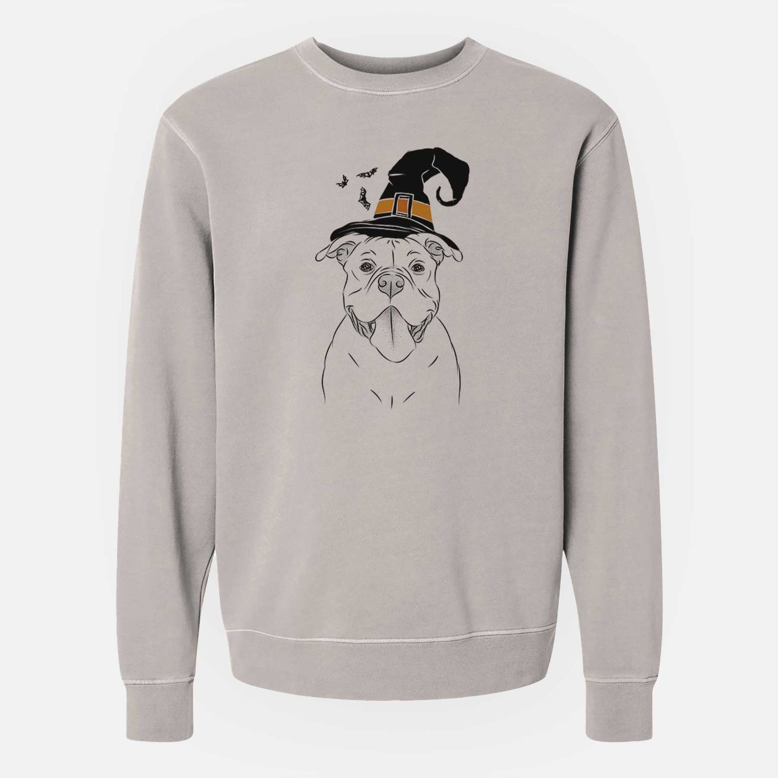 Witch Nacho the American Bully - Unisex Pigment Dyed Crew Sweatshirt