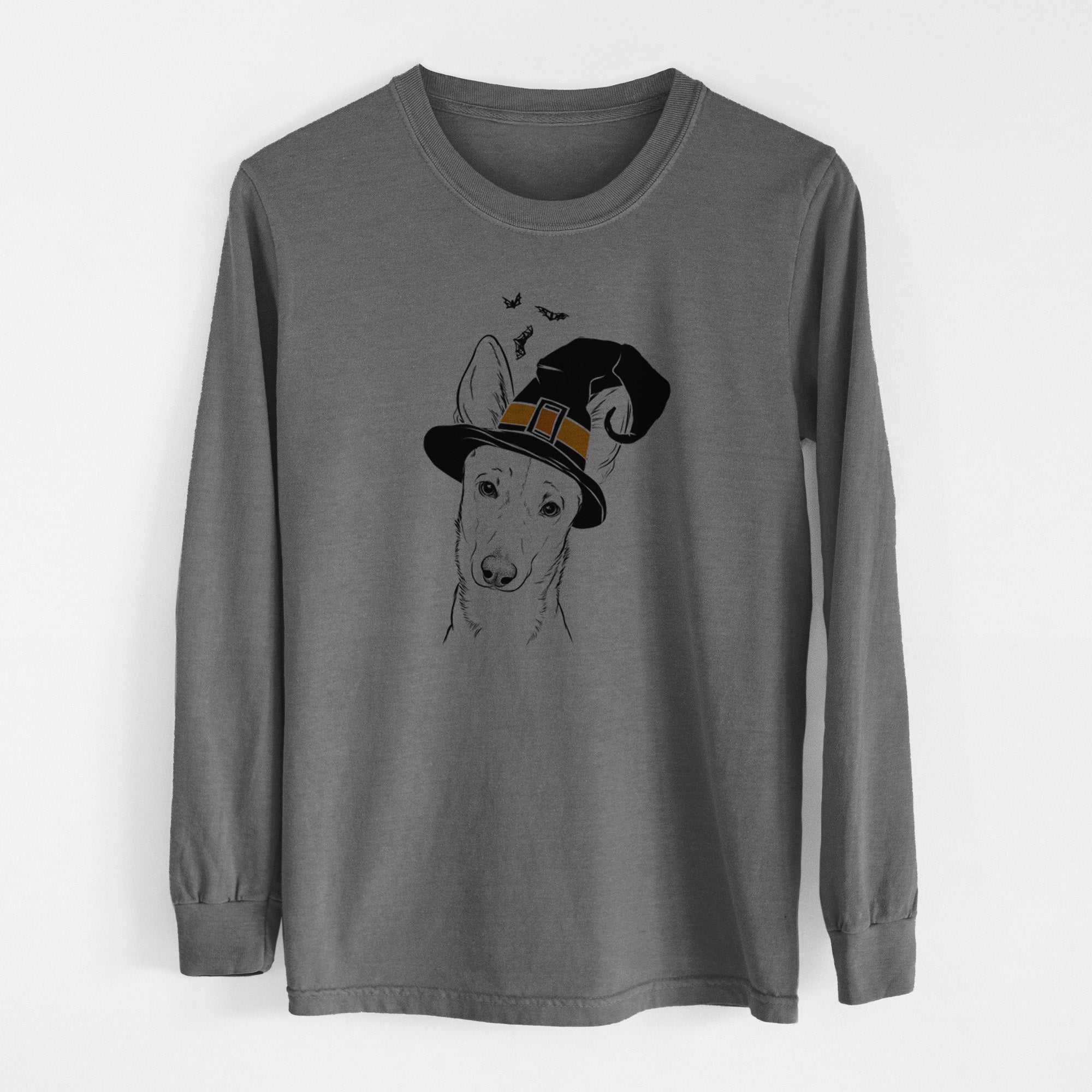 Witch Nala the Carolina Dog - Men's Heavyweight 100% Cotton Long Sleeve