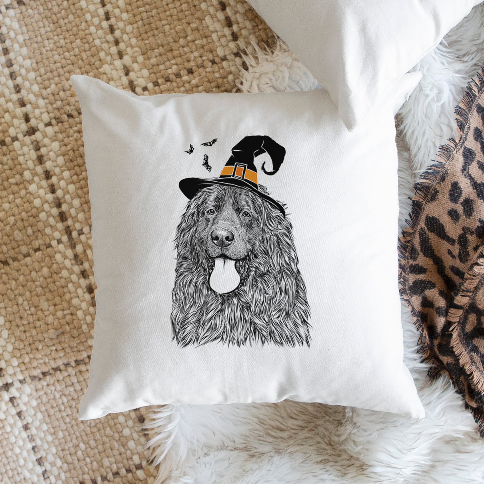 Neptune the Newfoundland - Throw Pillow Cover