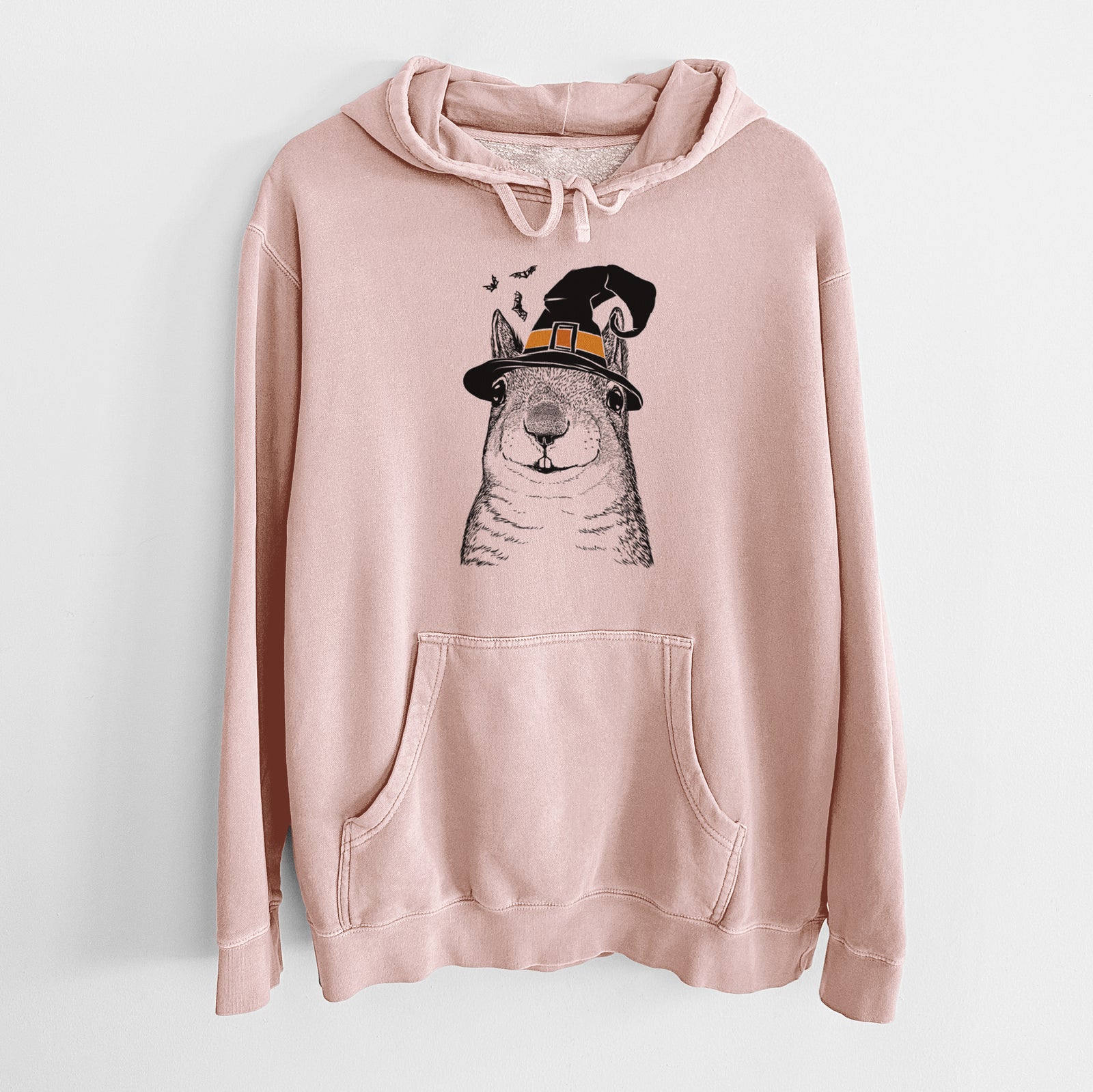 Witch Nibbles the Squirrel - Unisex Pigment Dyed Hoodie