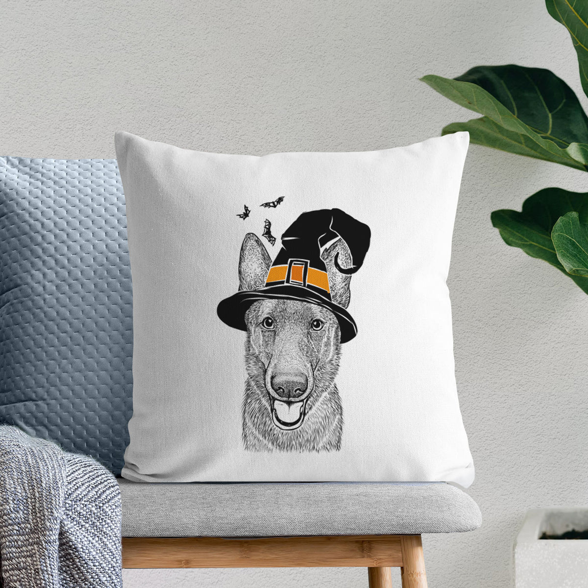 Nyx the German Shepherd - Throw Pillow Cover
