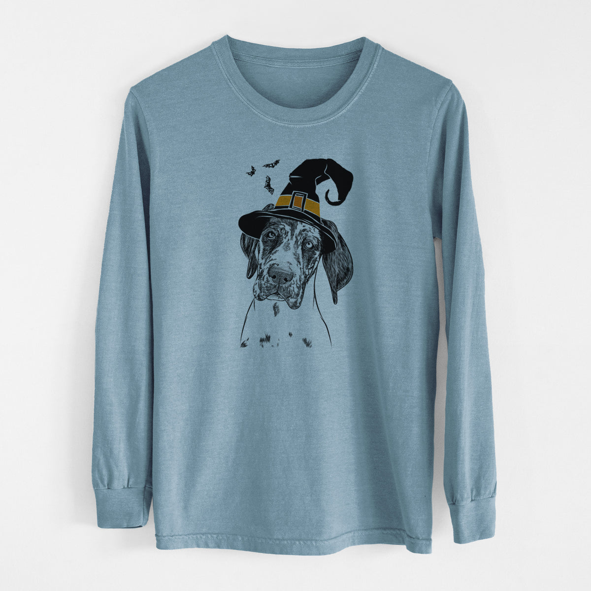 Witch Nyx the Great Dane - Men's Heavyweight 100% Cotton Long Sleeve