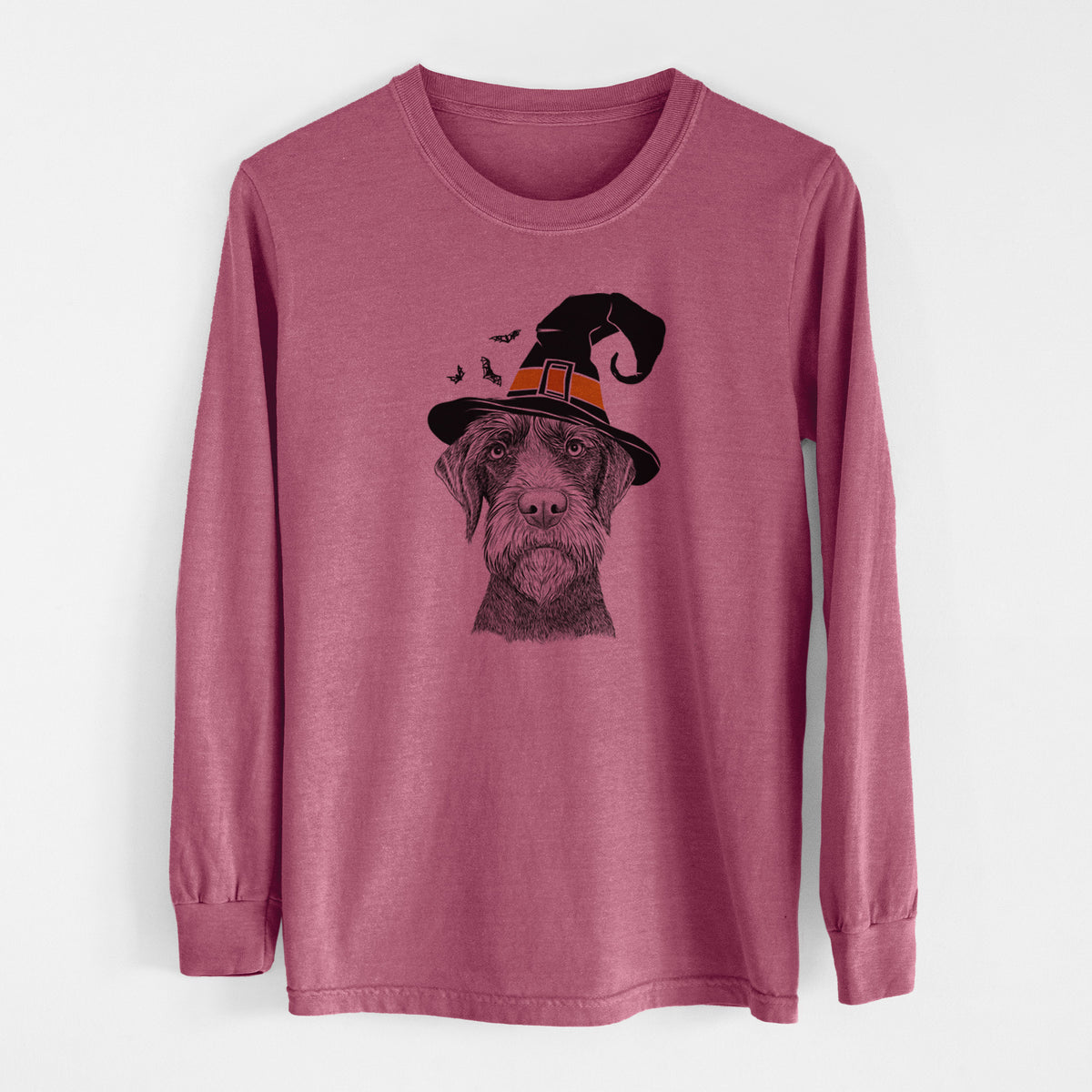 Witch Oakley the Pudelpointer - Men's Heavyweight 100% Cotton Long Sleeve