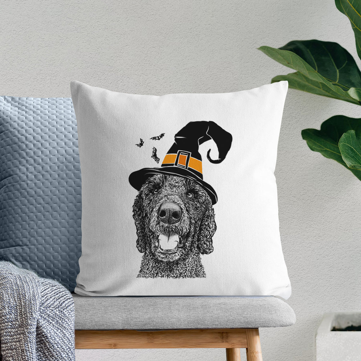 Obi James the Goldendoodle - Throw Pillow Cover