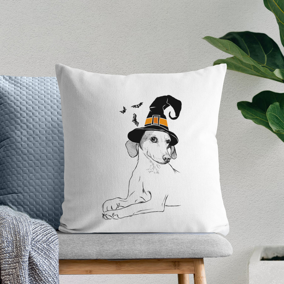 Opie the Foxhound - Throw Pillow Cover