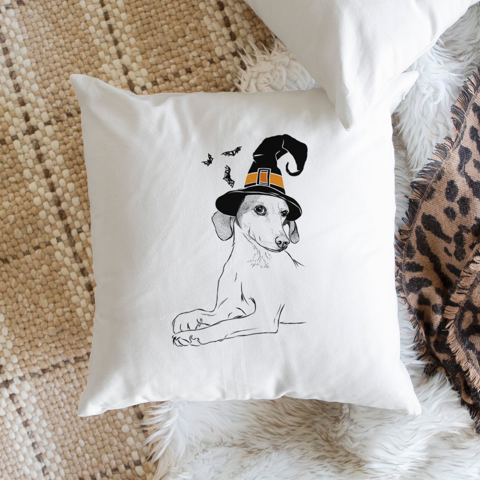 Opie the Foxhound - Throw Pillow Cover