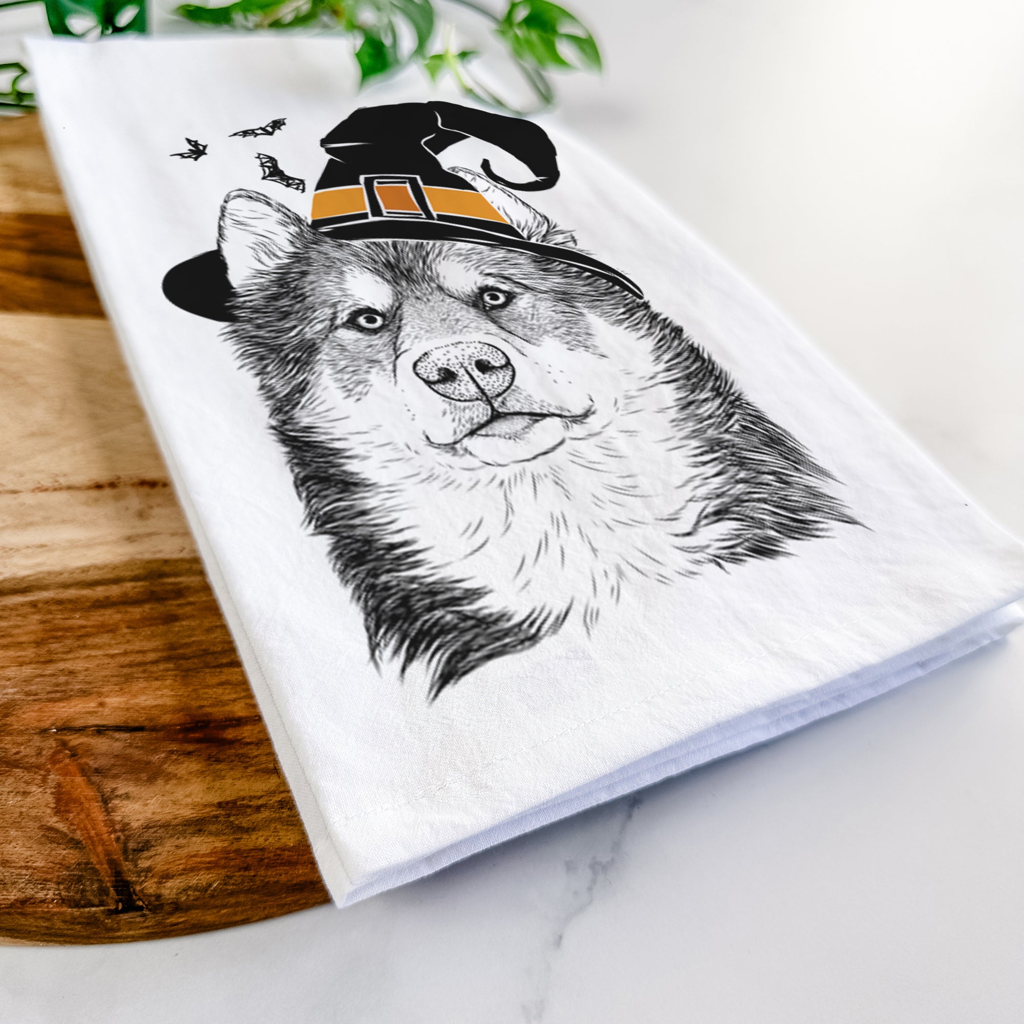 Oskar the Canadian Eskimo Dog Tea Towel