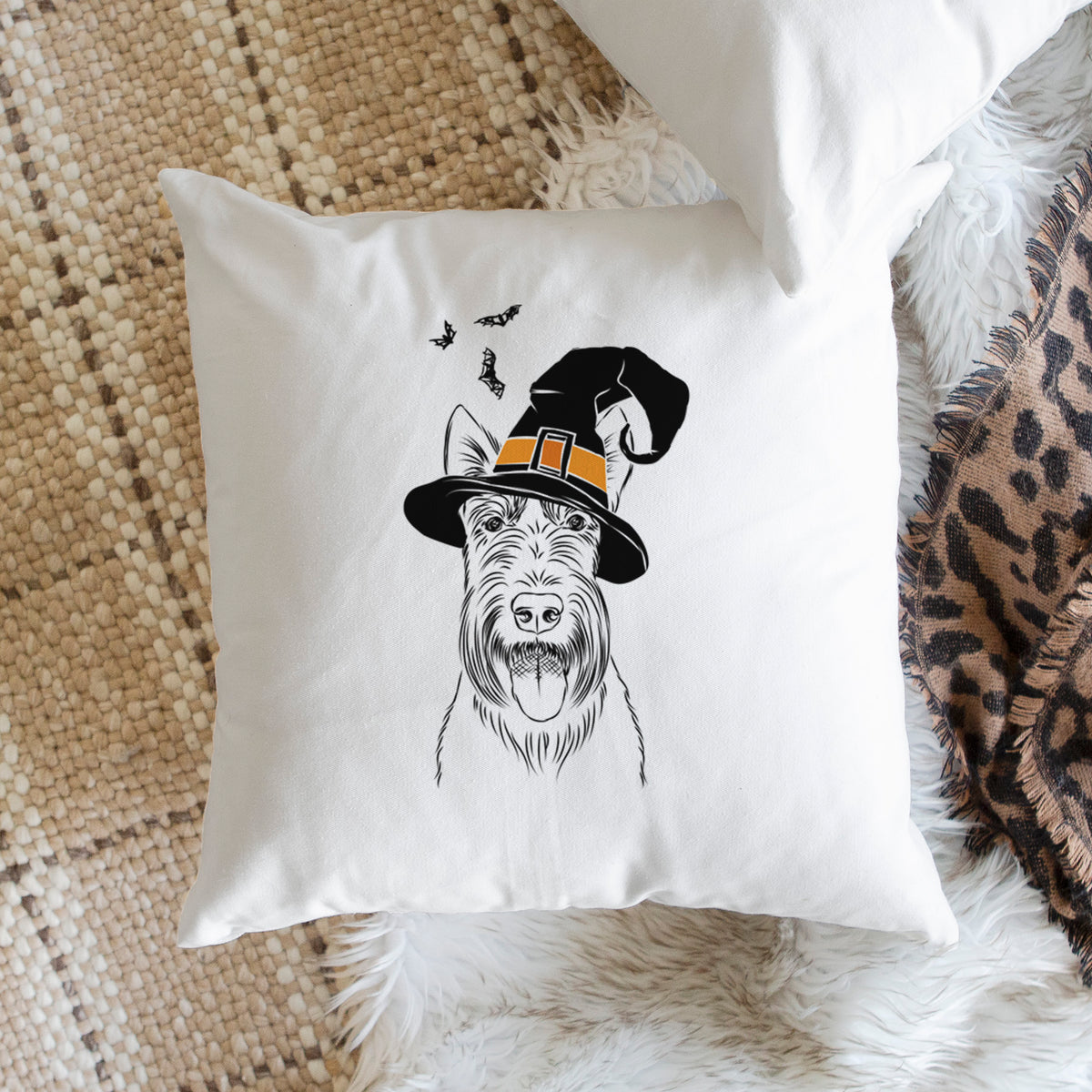 Oswald the Scottish Terrier - Throw Pillow Cover