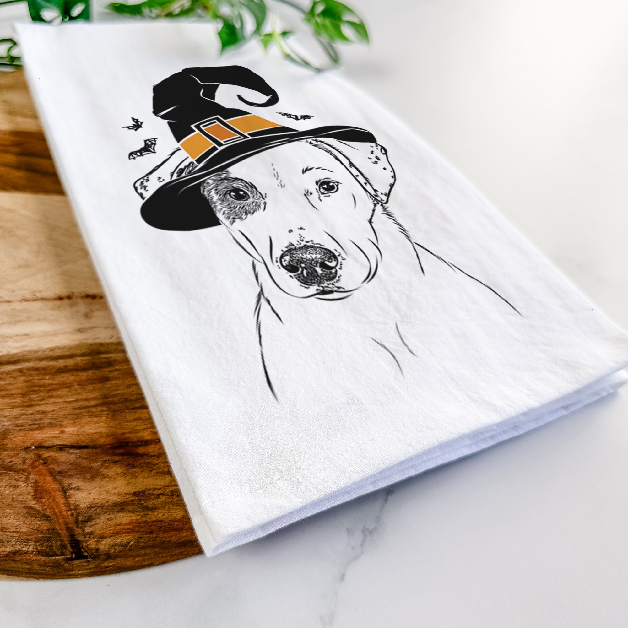 P Pie the Mixed Breed Tea Towel