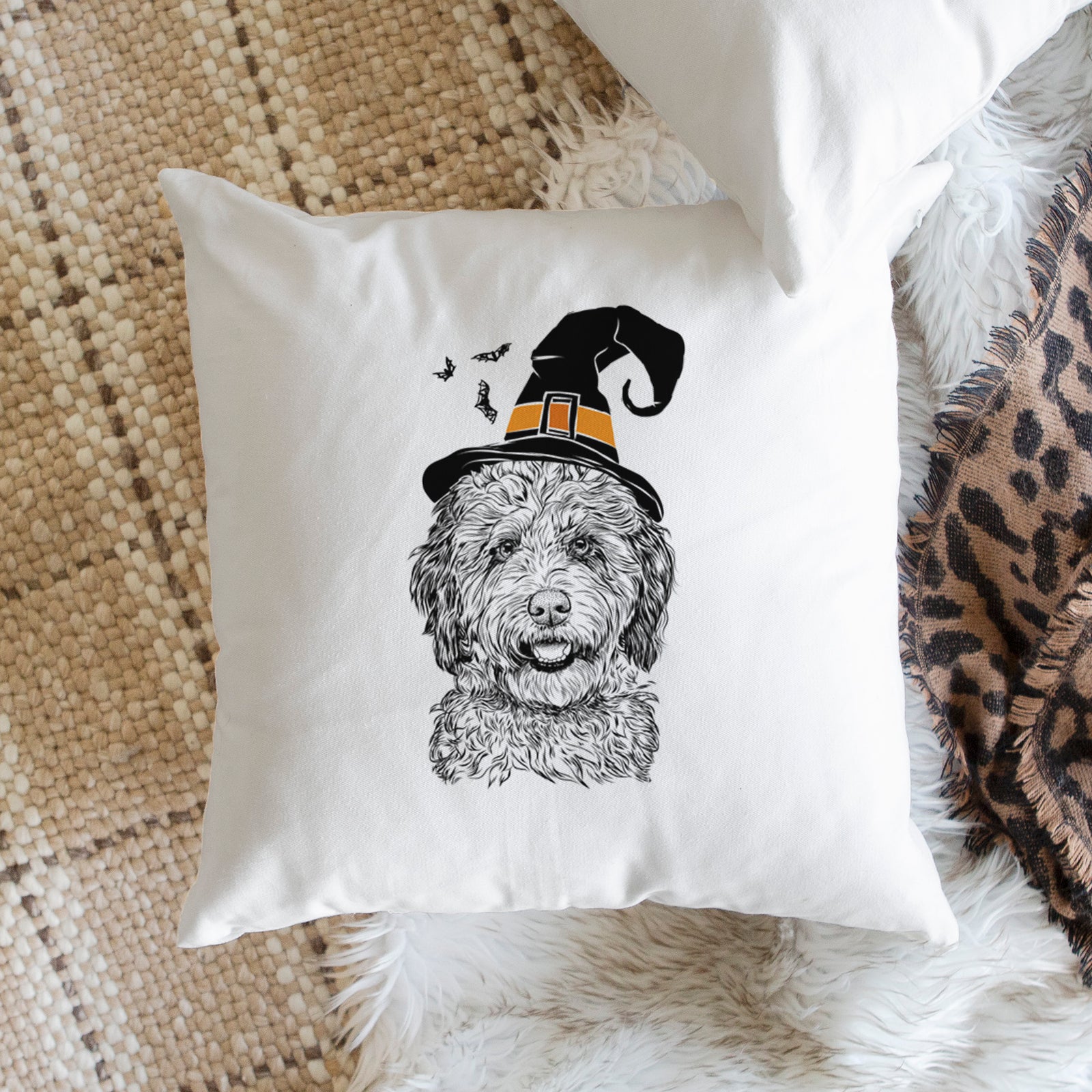 Palmer the Aussiedoodle - Throw Pillow Cover