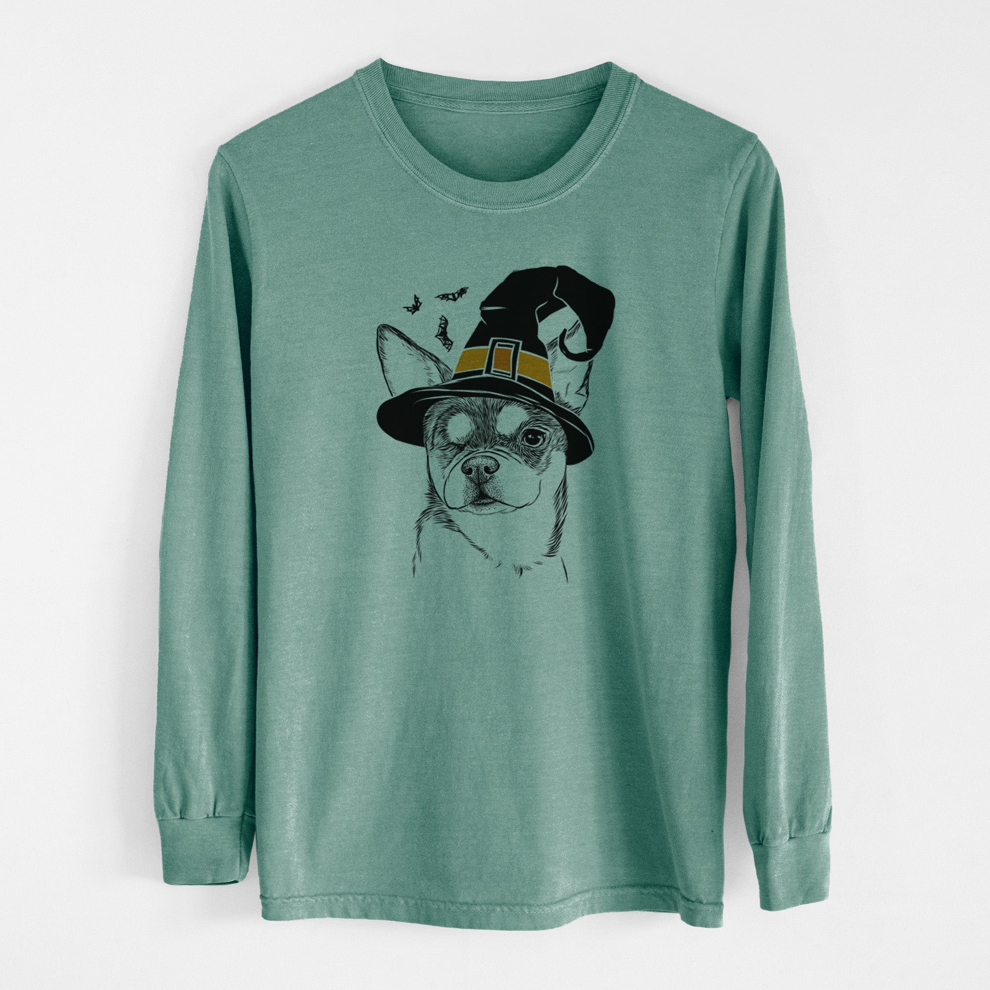 Witch Paris the Chihuahua - Men's Heavyweight 100% Cotton Long Sleeve