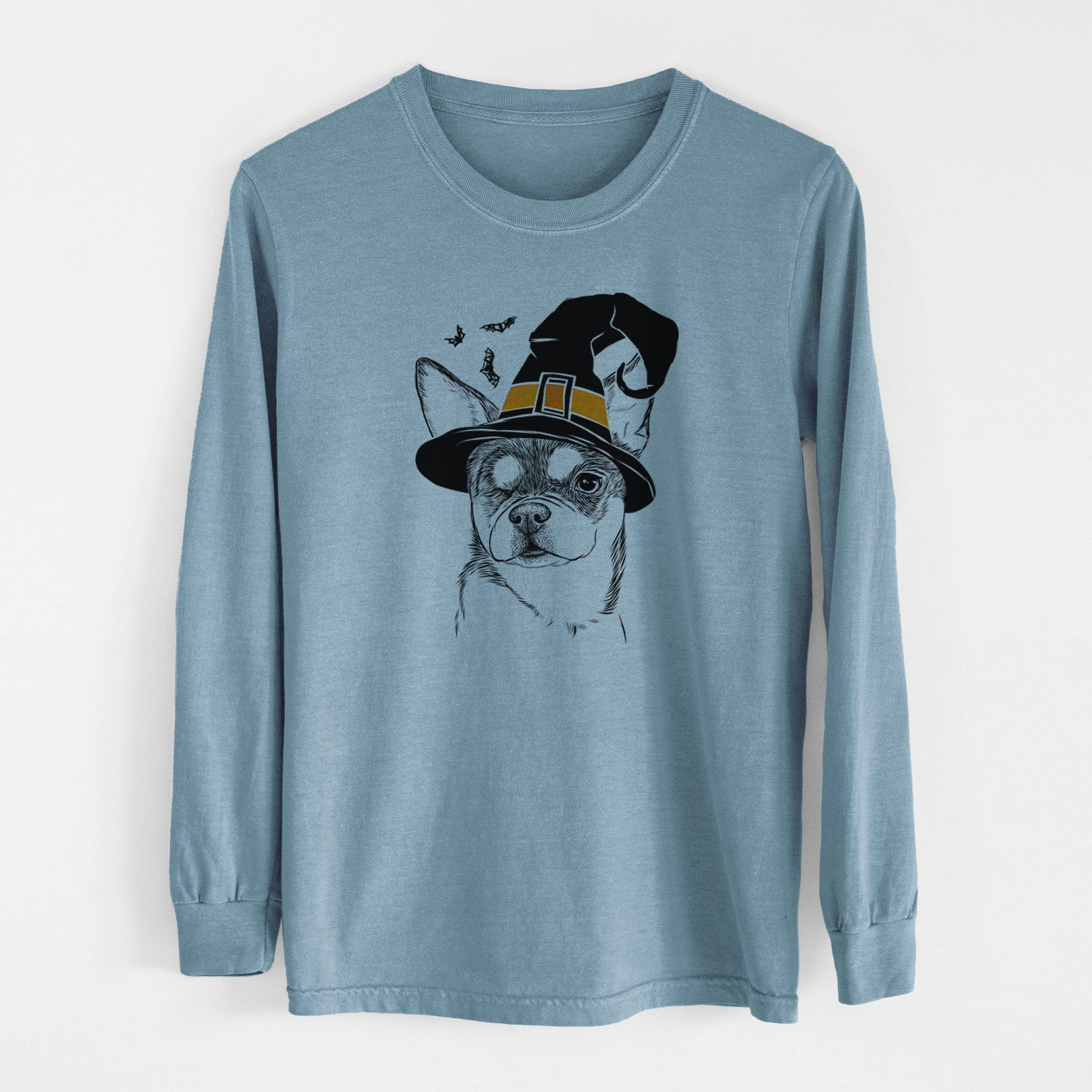 Witch Paris the Chihuahua - Men's Heavyweight 100% Cotton Long Sleeve